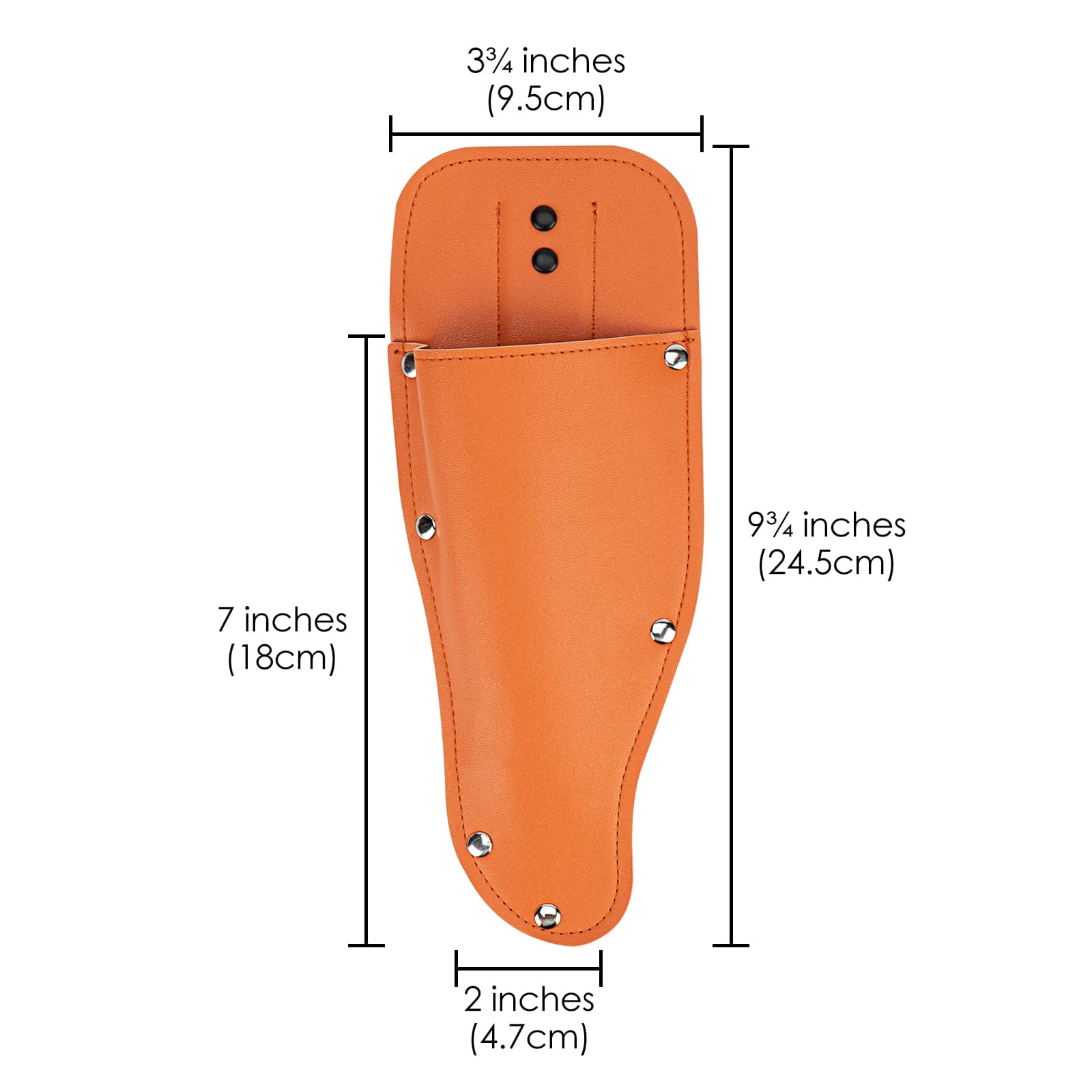 JANKOW Pruning Shear Bag, Gardening Pruner Shears, Sheath Pruner, Sheath Protective Case, Pruning Shear Tool Belt Holder 9.84 x 3.93 x 0.74 inches (Orange) - 1