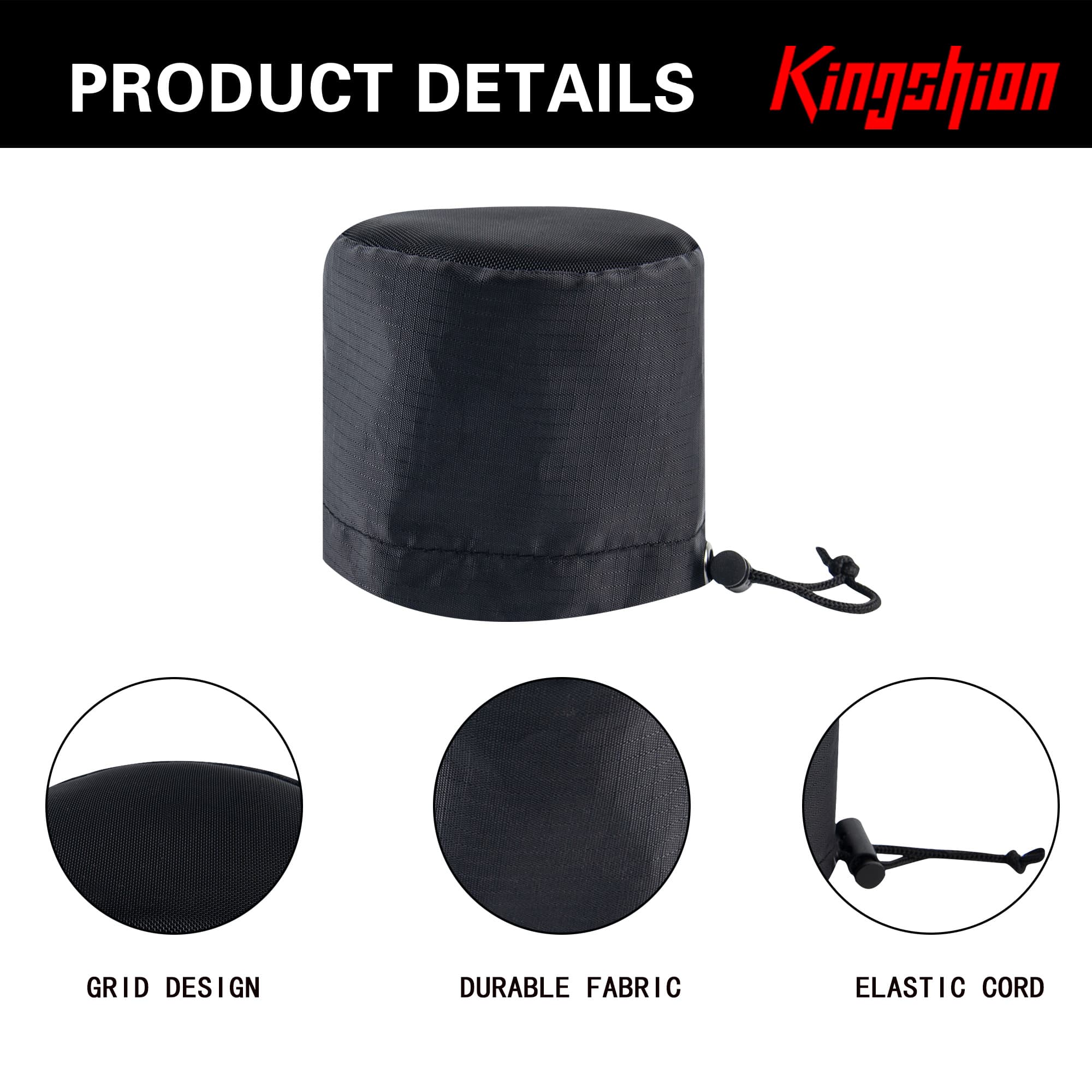 2 Pack 4 Inch Grow Tent Vent Cover, Premium Polyester Fabric Cap with Nylon Air Mesh and Adjustable Drawstring for Grow Tent Vent Secure Attachment - 2