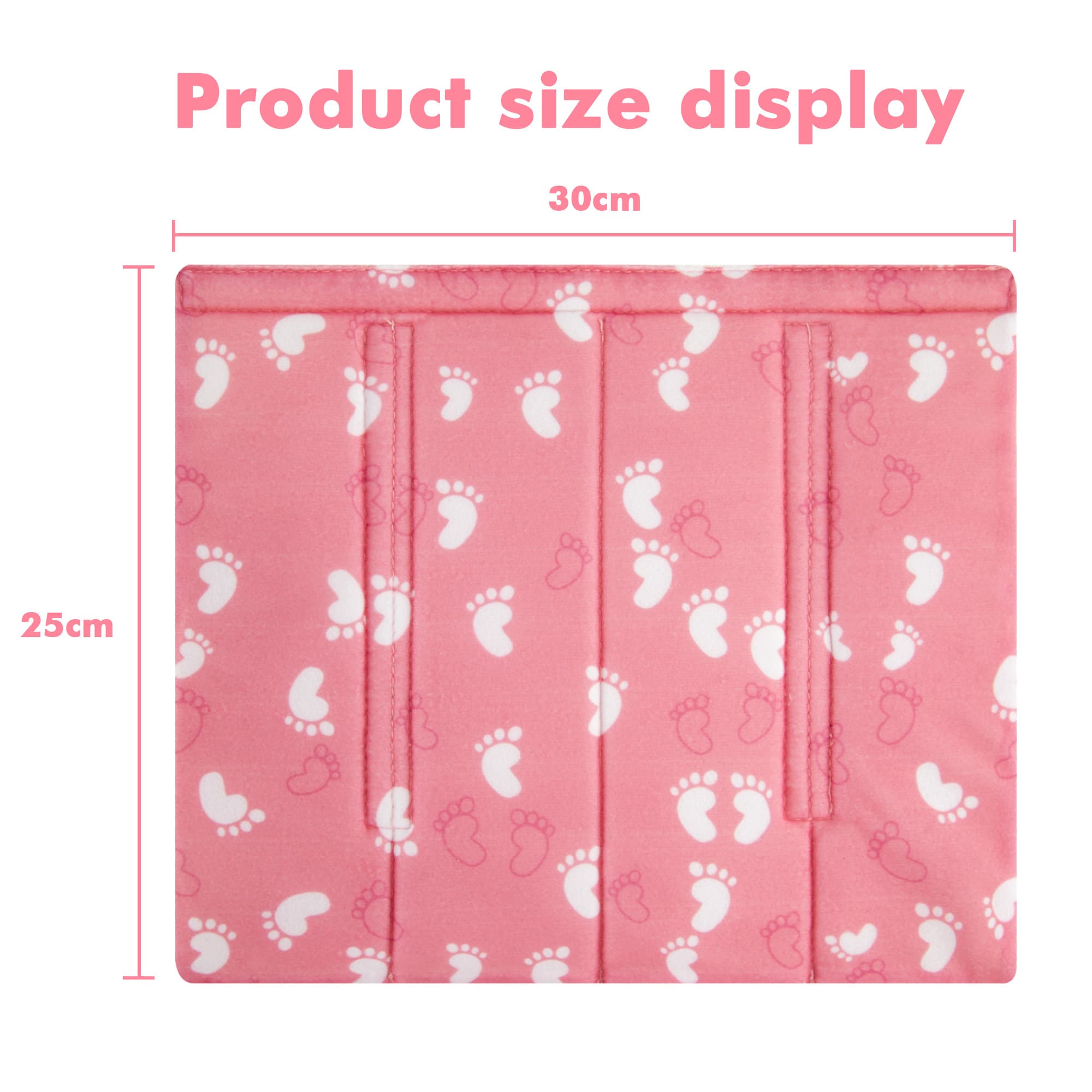 5Pcs Bunk Bed Ladder Pads, 30 x 25cm Bunk Ladder Cover with 10 Adjustable Straps, Comfortable Step Pads for Loft Bed, Suitable for Safe and Comfortable Climbing, Pink Foot - 2