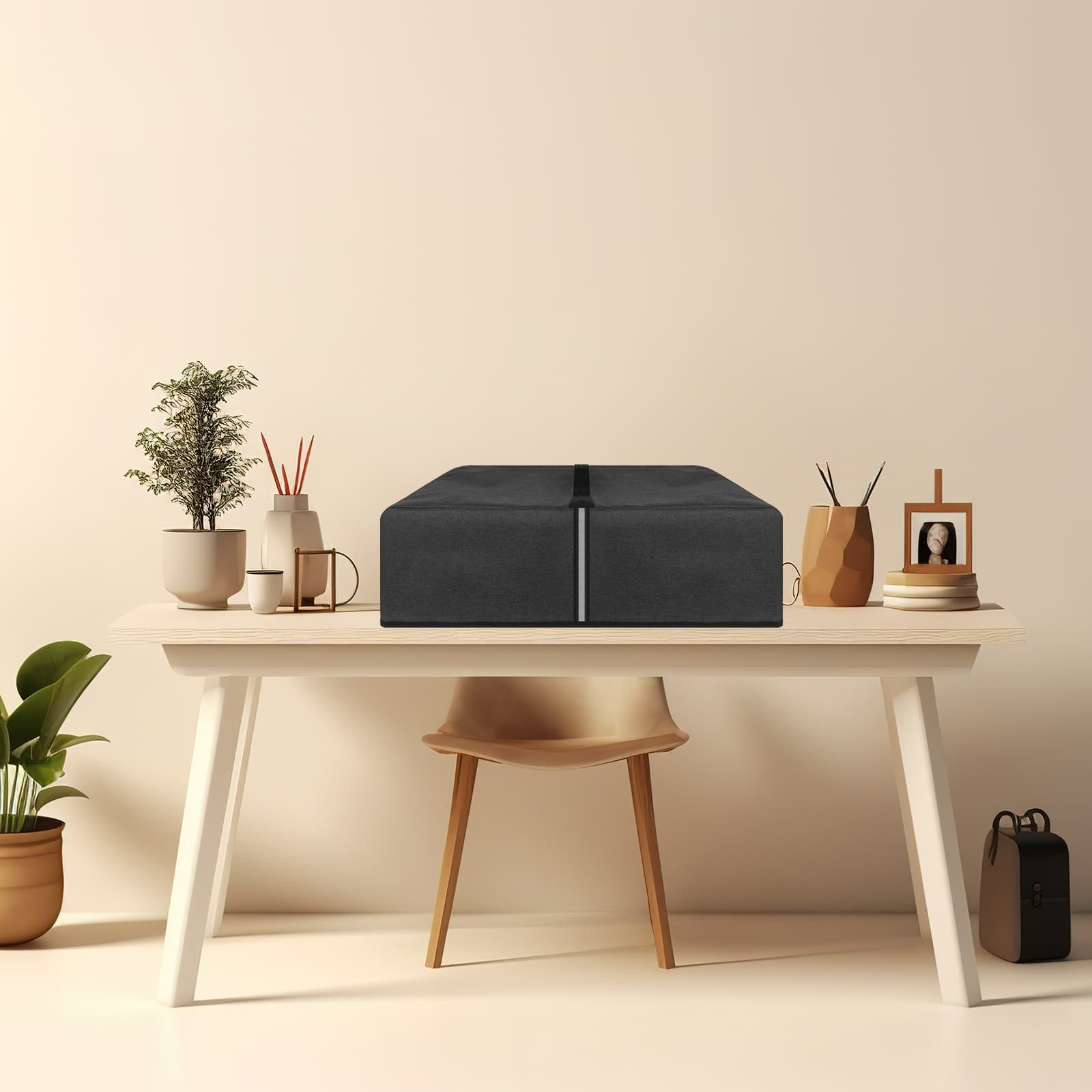 Kingshion Printer Dust Cover Compatible with Canon imagePROGRAF Pro-310 or Canon Pixma Pro-300 Printers,Splash-Proof Fabric Easy to Clean & Storage, Dark Grey - 5