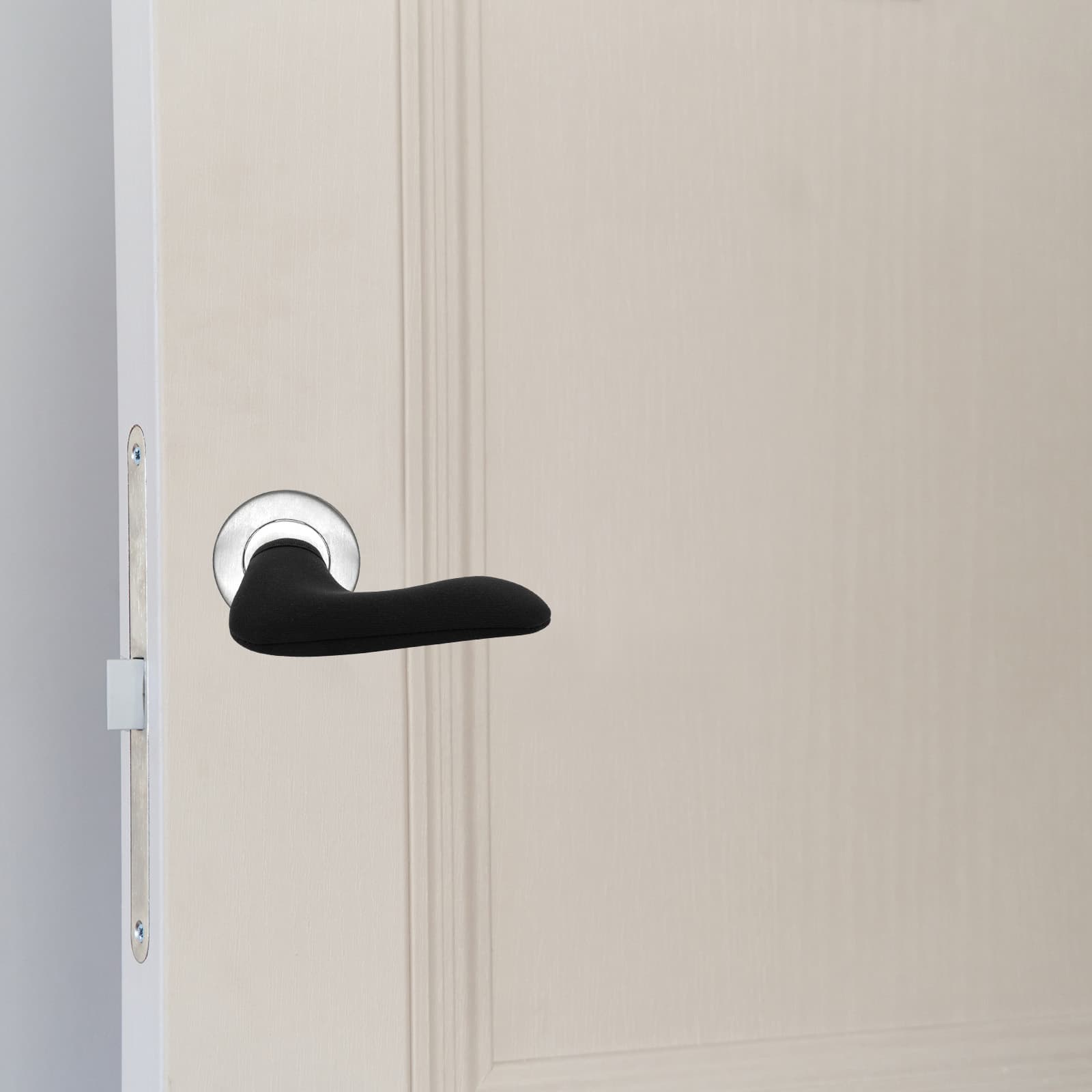 Kingshion 4 PCS Door Handle Covers, Neoprene Rubber Material Doorknob Cover, Anti-Scald Antifreeze Door Handle Protector Door Knob Cushion Cover Protect Hands from Burns and Chills, 2.6 X 5.1 Inches - 5