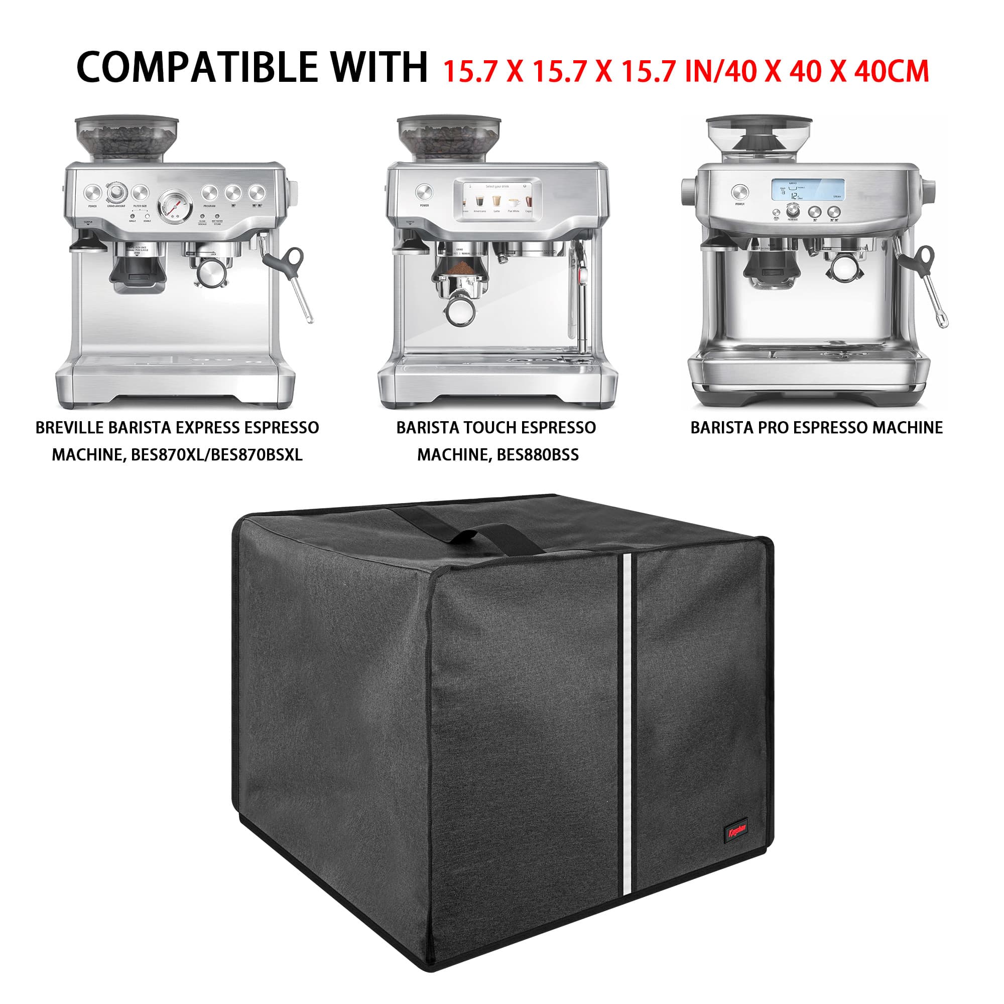 Für Breville Filterkorb - Kompatibel mit Barista Express (BES 870 XL/BSXL), Barista Pro (BES 880 BS), Barista Touch - Dunkelgrau - 3