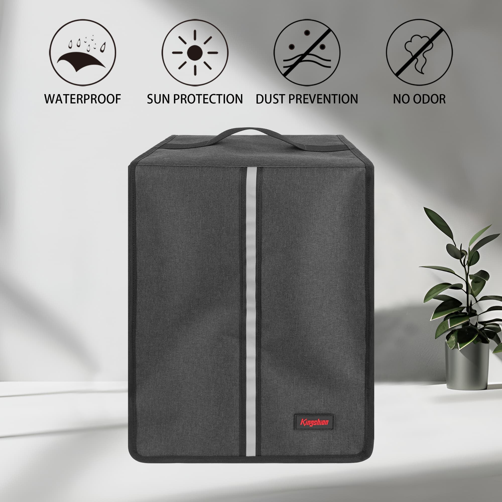 Kingshion 3D Printer Blackout Cover, Prevent Sunlight Dust Storage Sleeve with Handle, Compatible with Mar 2 Pro/ LD-002H/Anycubi Photo S/ Photo Mono SE DLP LCD SLA 3D Printer, 9.5 X 9.5 X 16 Inch - 5