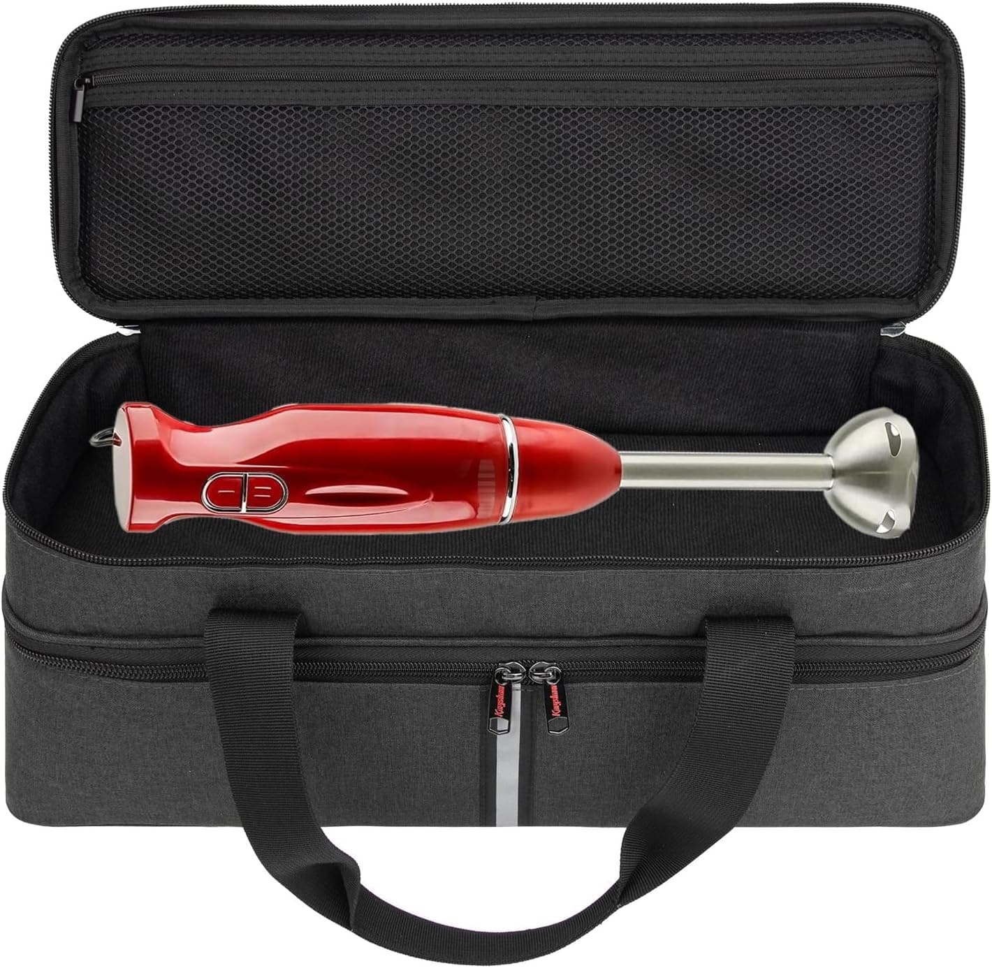 Kingshion Storage bag for Hand Blender, Carrying Case for Immersion Blender Handheld, Stick Blender Travel Storage Organizer (Bag Only) - 2