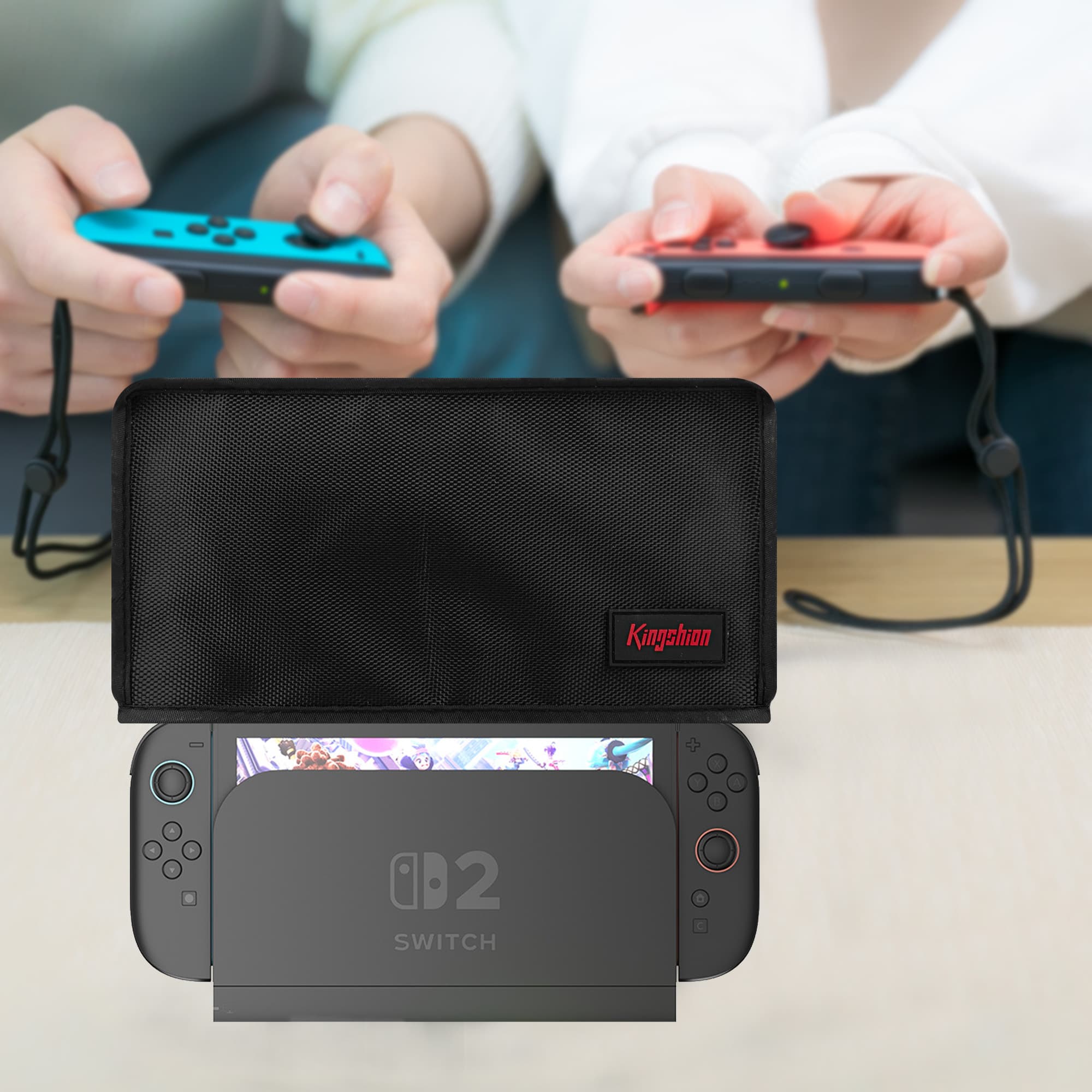 Waterproof Dust Cover Compatibility with Switch 2, Anti Scratch Dust  Cover Sleeve for Console & Charging Dock - Black - 5