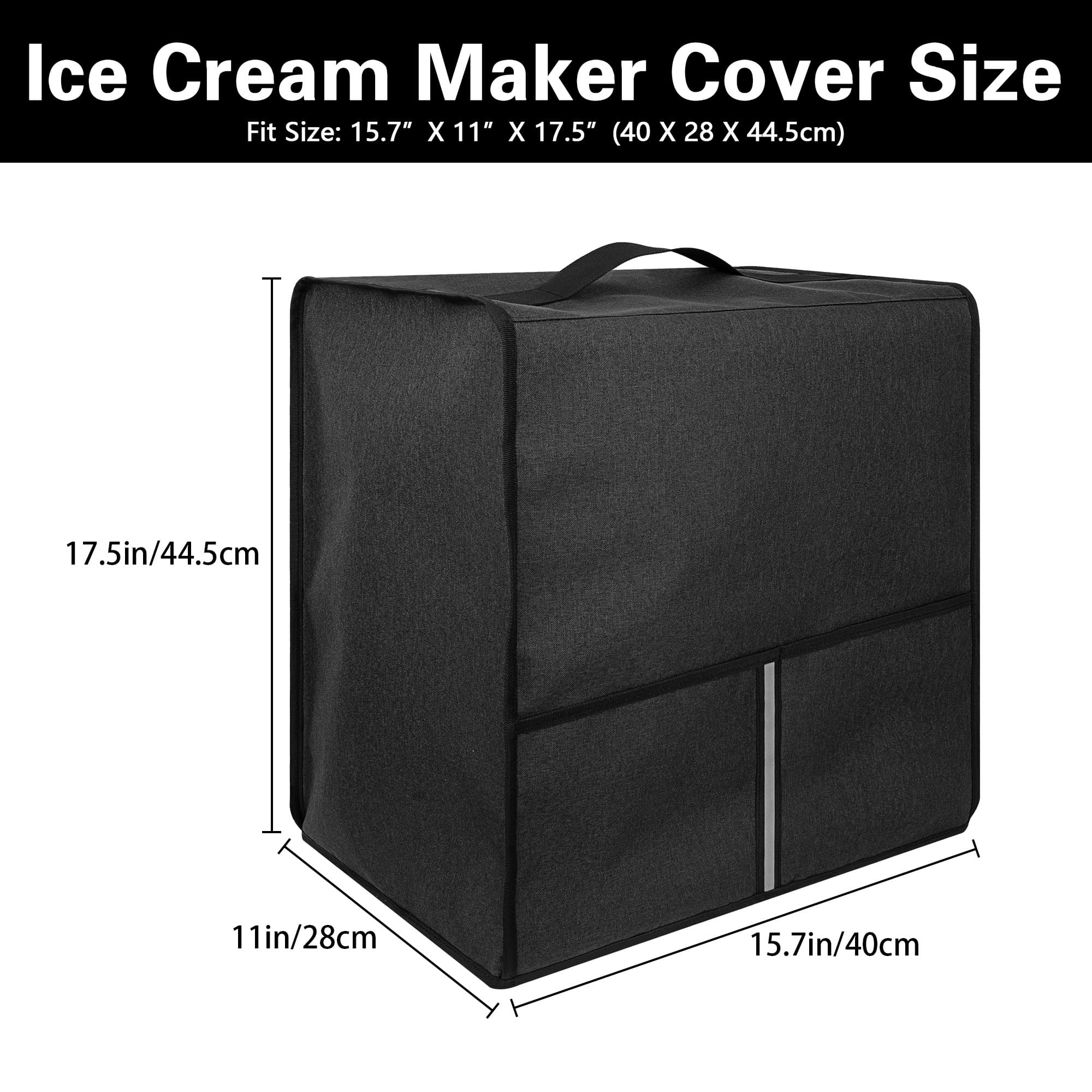 Ice Cream Machine Dust Cover, Waterproof and Dustproof Protective Cover Compatible with Ninja CREAMi NC701 and 16oz Cream Machine, 15.7 "L x 11 "W x 17.5 "H - Dark Grey - 1