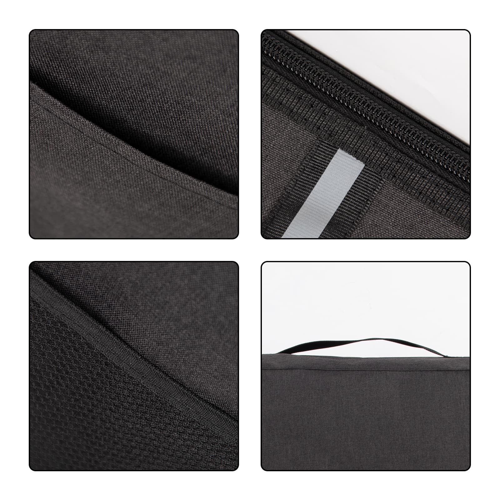Kingshion Dust Cover Compatible with Ninja CREAMi NC501, NC301, NC299AMZ,NC201,Ice Cream Maker bag with zipper bottom Compatible for Ninja Ice Cream Maker Machine with Accessories Pockets-Dark Grey - 3