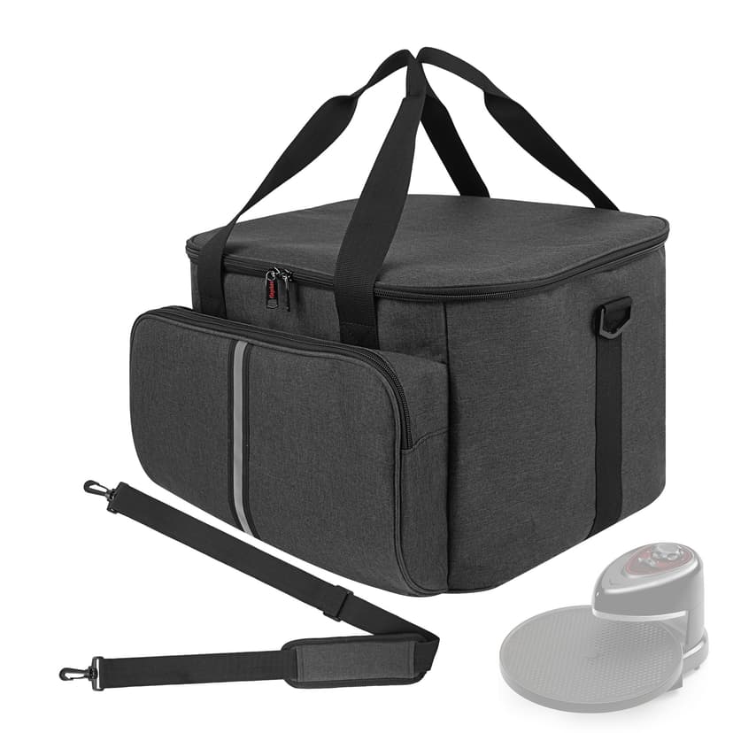 16" Pizza Oven Travel Storage Carrying Bag Compatible with Presto 03430 Pizzazz Plus Rotating Oven, Portable Shoulder Organizer Bag for Electric Pizza Cooker Maker