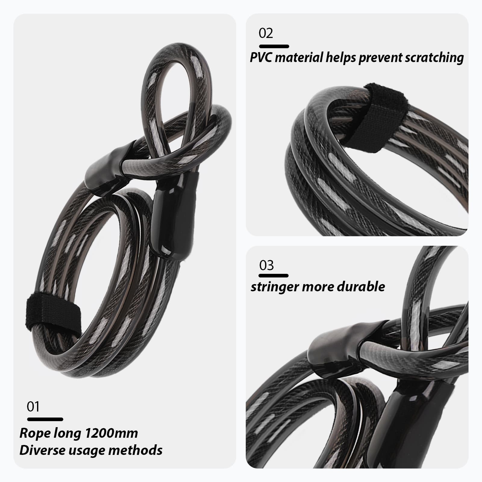 RidingRush Bike U Lock– Heavy Duty Key Lock for Bicycle, E-Scooter, E-Bike, Secure U-Lock for Adults and Commuters, Ideal for Urban Parking, Anti-Theft Protection, Weatherproof, Portable & Easy to Use - 3