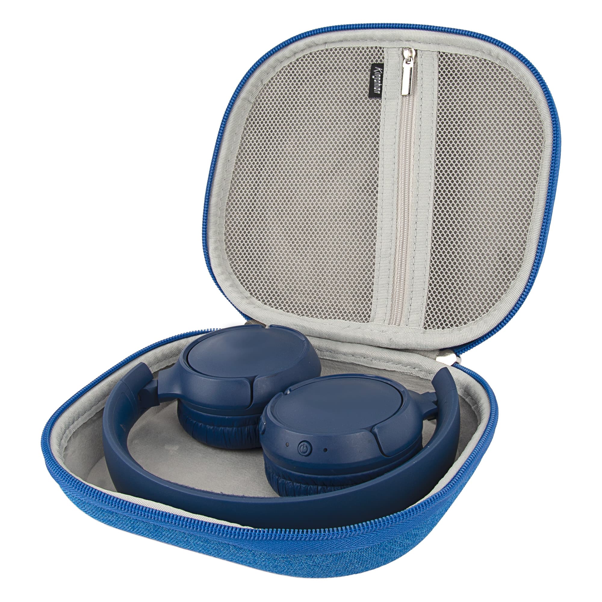 Harte Kopfhörertasche kompatibel mit JBL Tune 510BT, 520BT, 525BT, 500BT, 560BT, 570BT, Tune 600BTNC, 660NC 
, 670NC, Reisetasche für Live 460NC, Live 400BT, T450BT, E45BT (dunkelblau) - 2