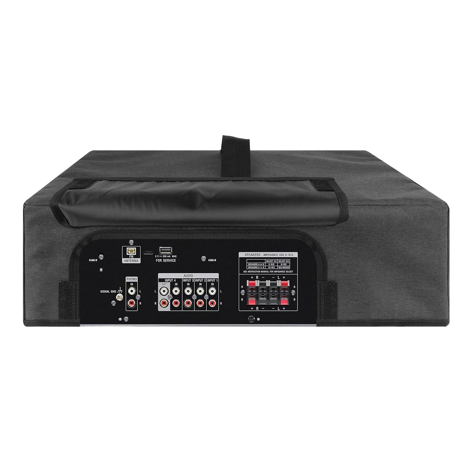 Kingshion Record Player Dust Cover, Stereo Receiver Dust Cover Compatible with Yamaha R-S202BL,R-S500BL,R-N301BL,RX-V681BL Stereo Receiver,Sony STR-DH540,STR-DH590,STR-DH100,STR-DH190 Stereo Receiver - 3