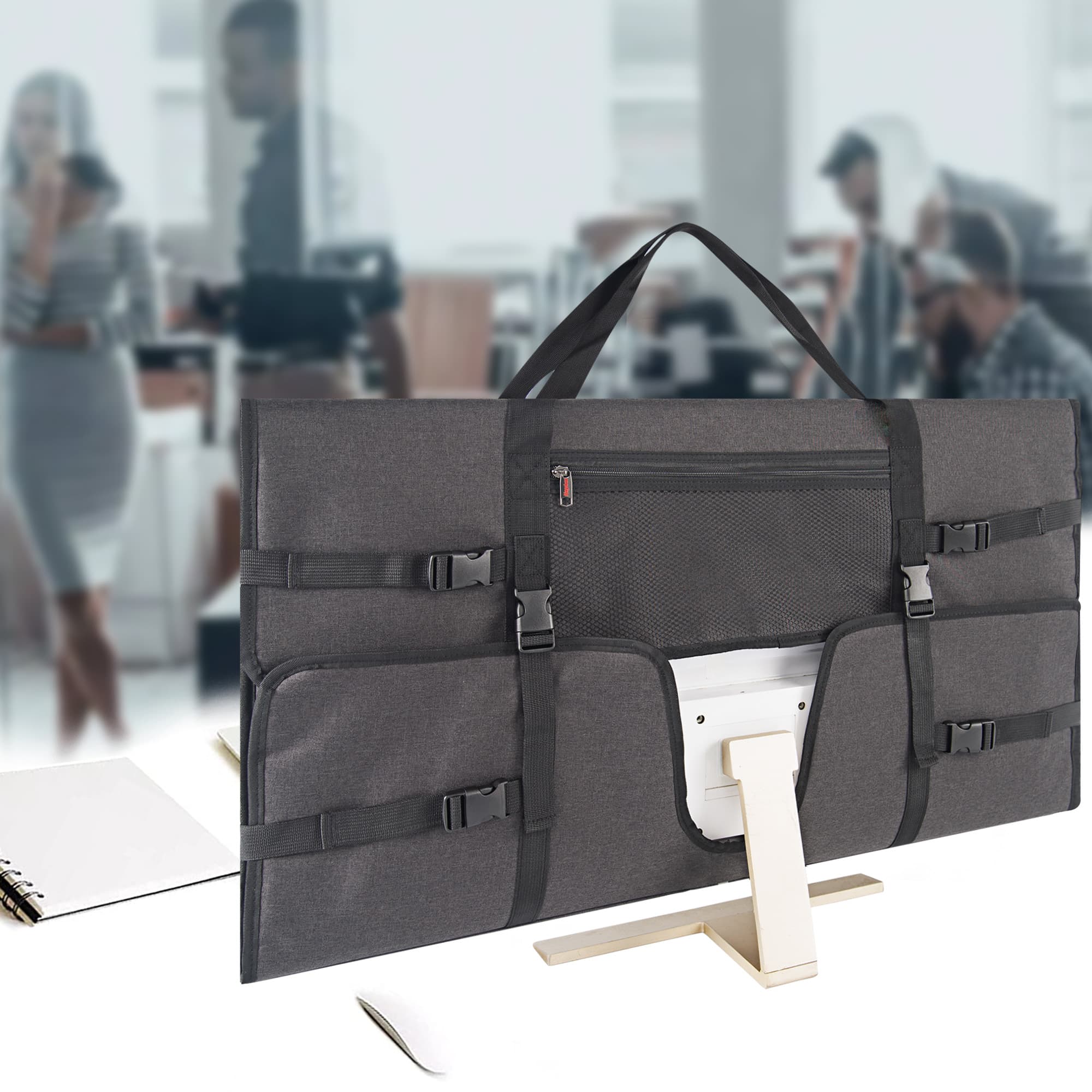 Kingshion Travel Carrying Bag Compatible with 32 " All-in-One Desktop Computer and 32 "Monitor (Dark Grey) - 4