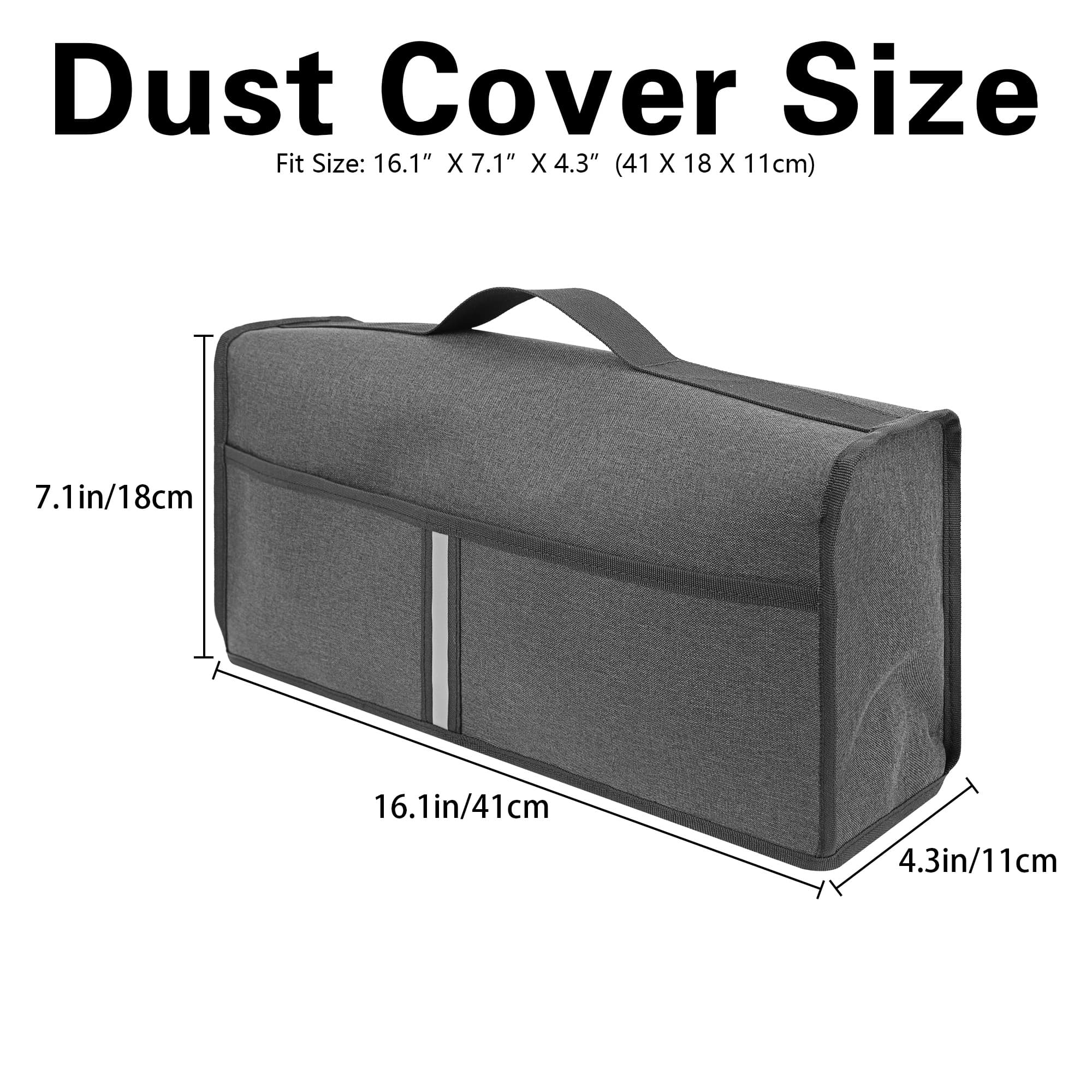 Toaster Cover Compatible with bella 2 Slice Slim Toaster,Waterproof Heatproofant Dustproof Protective Case Heavy Duty Cover-Dark Grey - 1