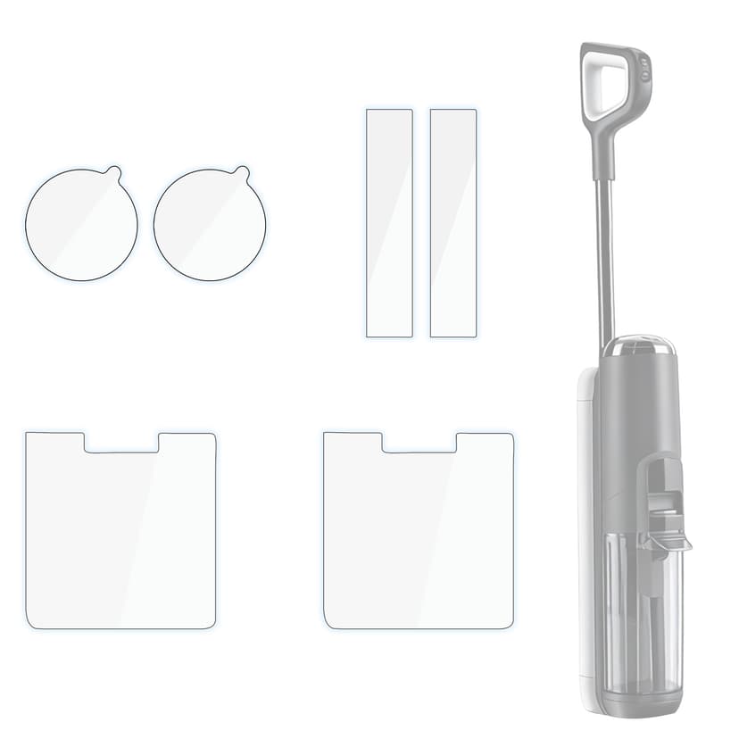 Scratch Protector Set, Protective Film for Control Panel, Clean Water Tank & Dirty Water Tank, Anti-Scratch Clear Skin Compatible with Tineco FLOOR ONE S5 Wet Dry Vacuum Cleaner