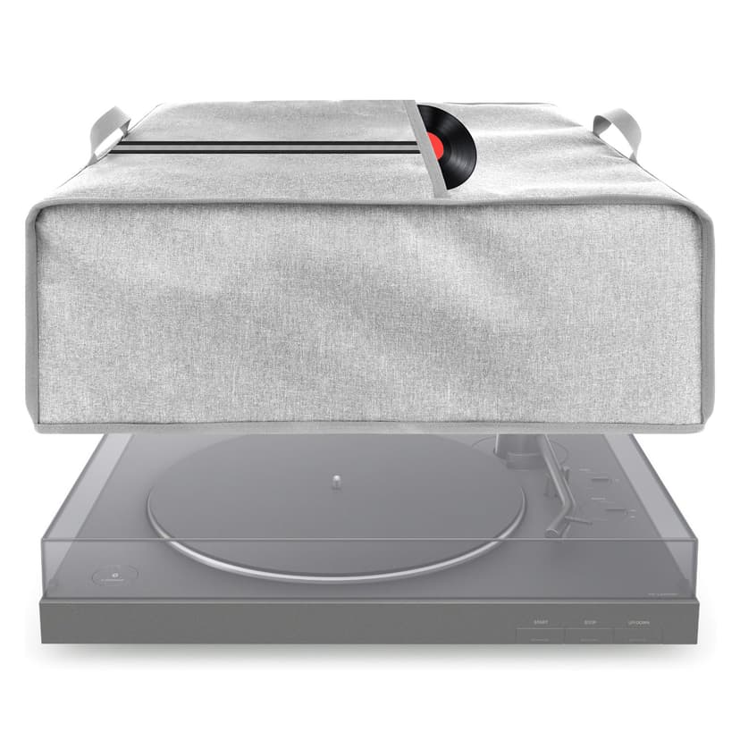 Kingshion Turntable Dust Cover, Record Player Protective Case Compatible with SL-Q300/SL-B250 /SL-B260/SL-BD20/SL-BD27/SL-BD35/SLD-20/SL-PC11/SL1200/SL1210 Pioneer PLX 1000-Light Grey