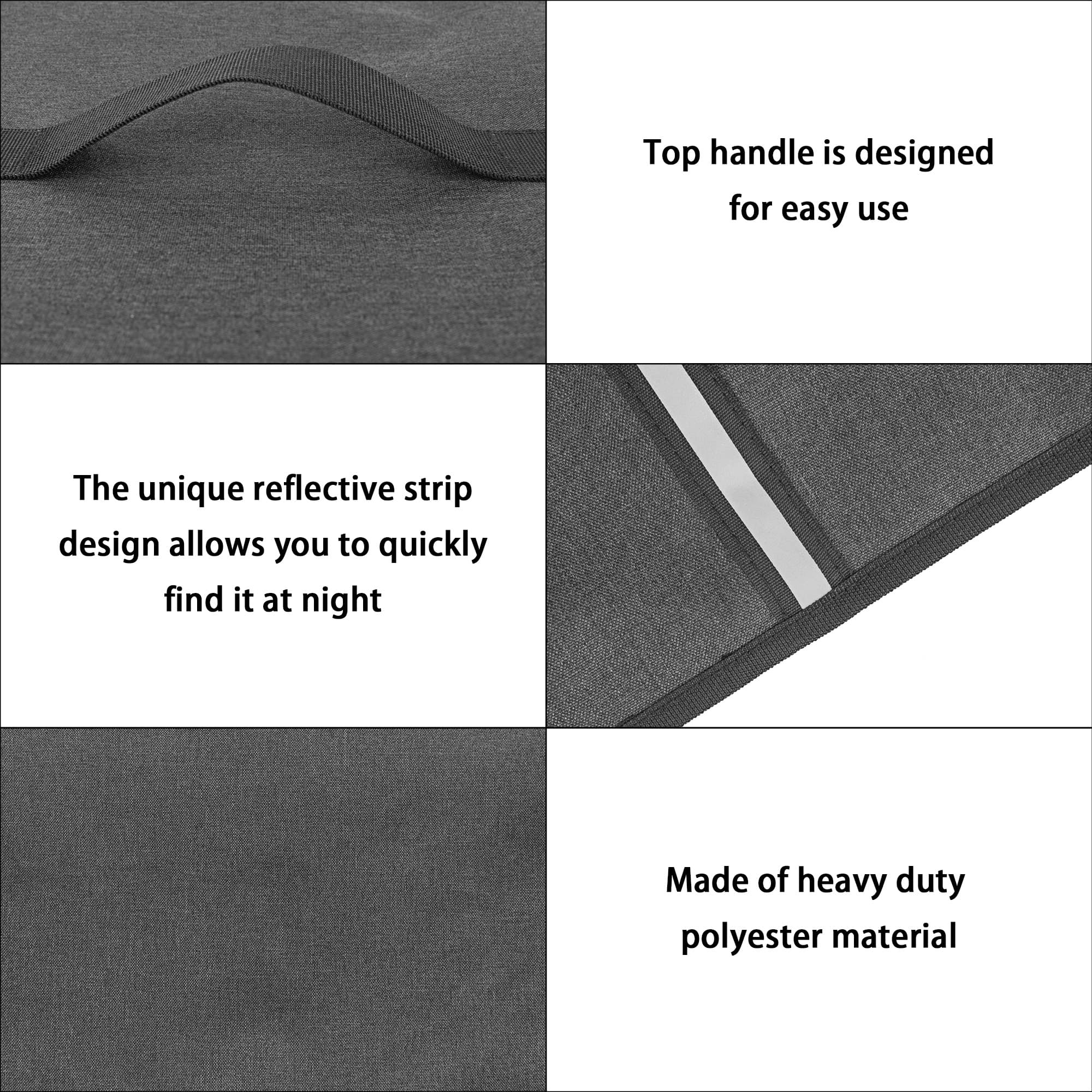Kingshion Air Fryer Cover for Ninja Crispi FN101GY ,Heavy Duty Oxford ClothWaterproof Dust Protective Air Fryer Oven Cover Case Compatible with Ninja Crispi 4QT and FN101GY-Dark Gray - 2