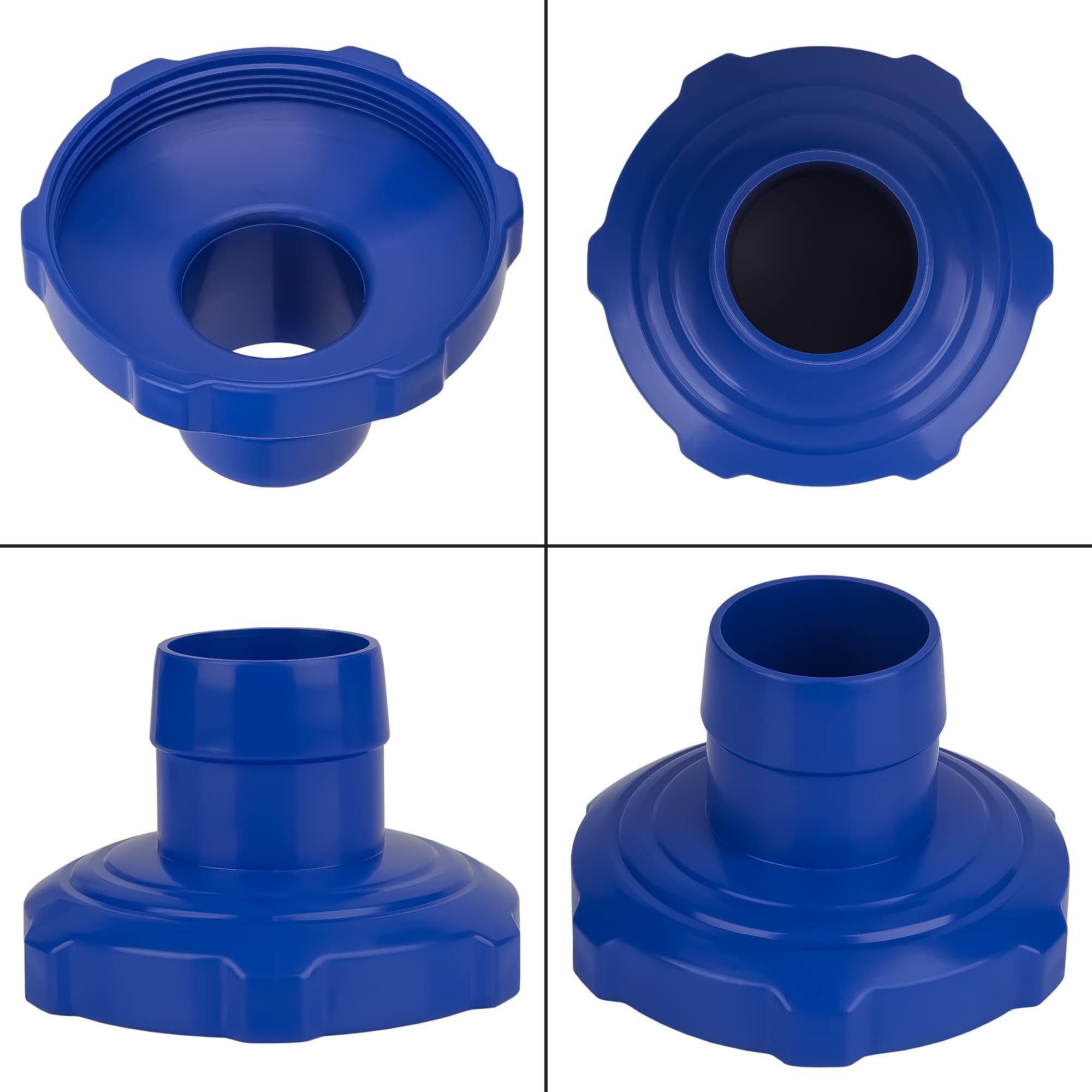 ReignSword 11238 Pool Skimmer Hose Adapter Replacement, Compatible with Intex Above Ground Pools, 1.5" Hose Connector with 3.15" Threaded Screw, Pool Skimmer Replacement Parts (2 Pack) - 7