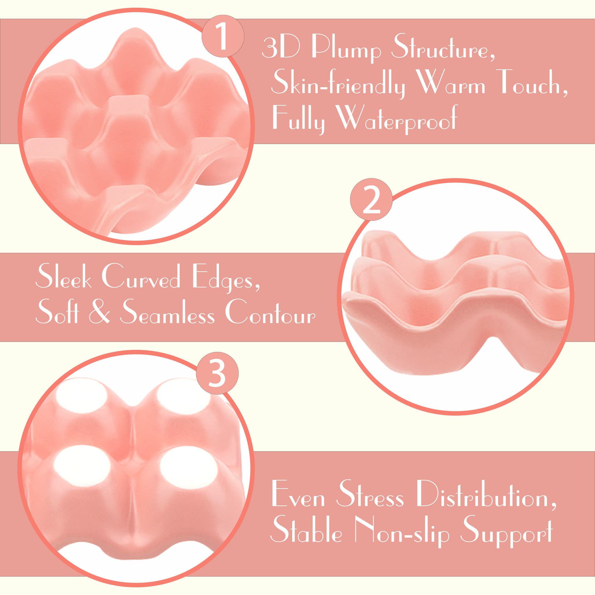 JANKINGS Ceramic Egg Holder Trays, 2-Pack Pink, 6-Slot Each (12 Eggs Total) — Countertop & Fridge Egg Cups Organizer - 2
