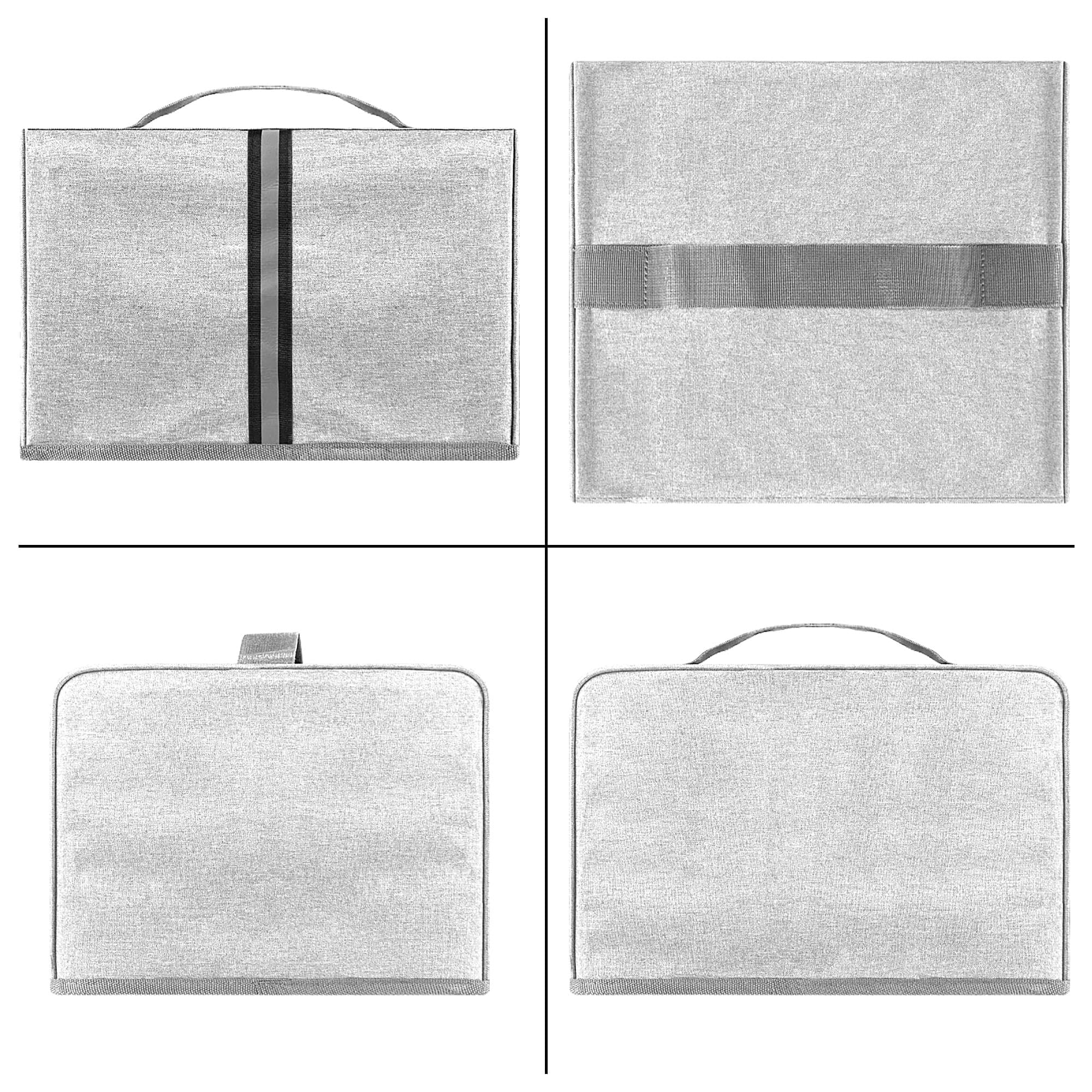 Kingshion Toaster Cover Compatible with Most 4-slice Toasters, Toaster Cover Storage  for Most 4-slice Toasters, Washable and Dust Protection (Light Gray) - 4