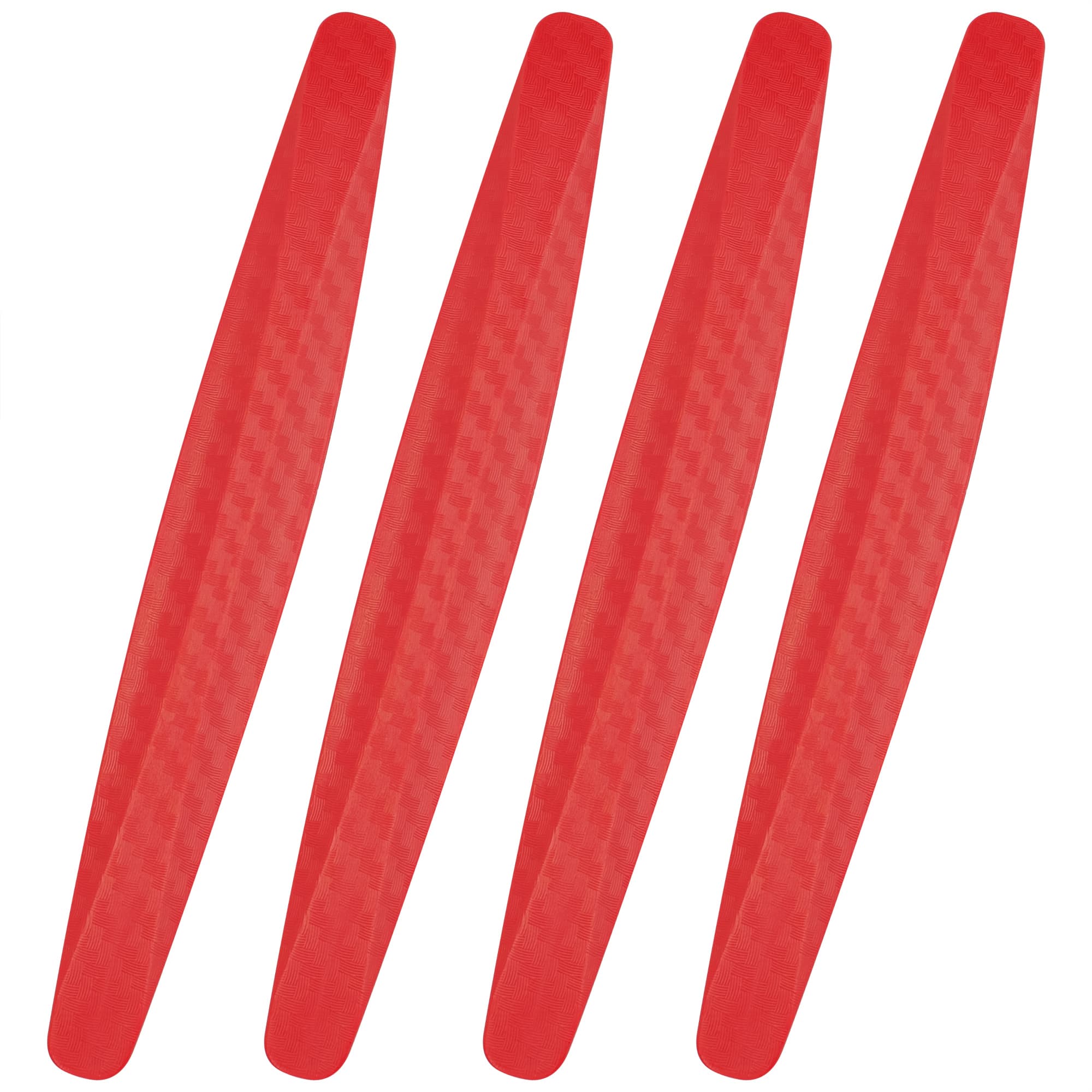 ReignSword 4 Pcs Car Door Edge Guards, Anti-Scratch Anti-Collision Self Adhesive Bumper Protector Trim Strip, Universal Car Exterior Accessories Door Guards for Cars Trucks SUVs (Red) - 1