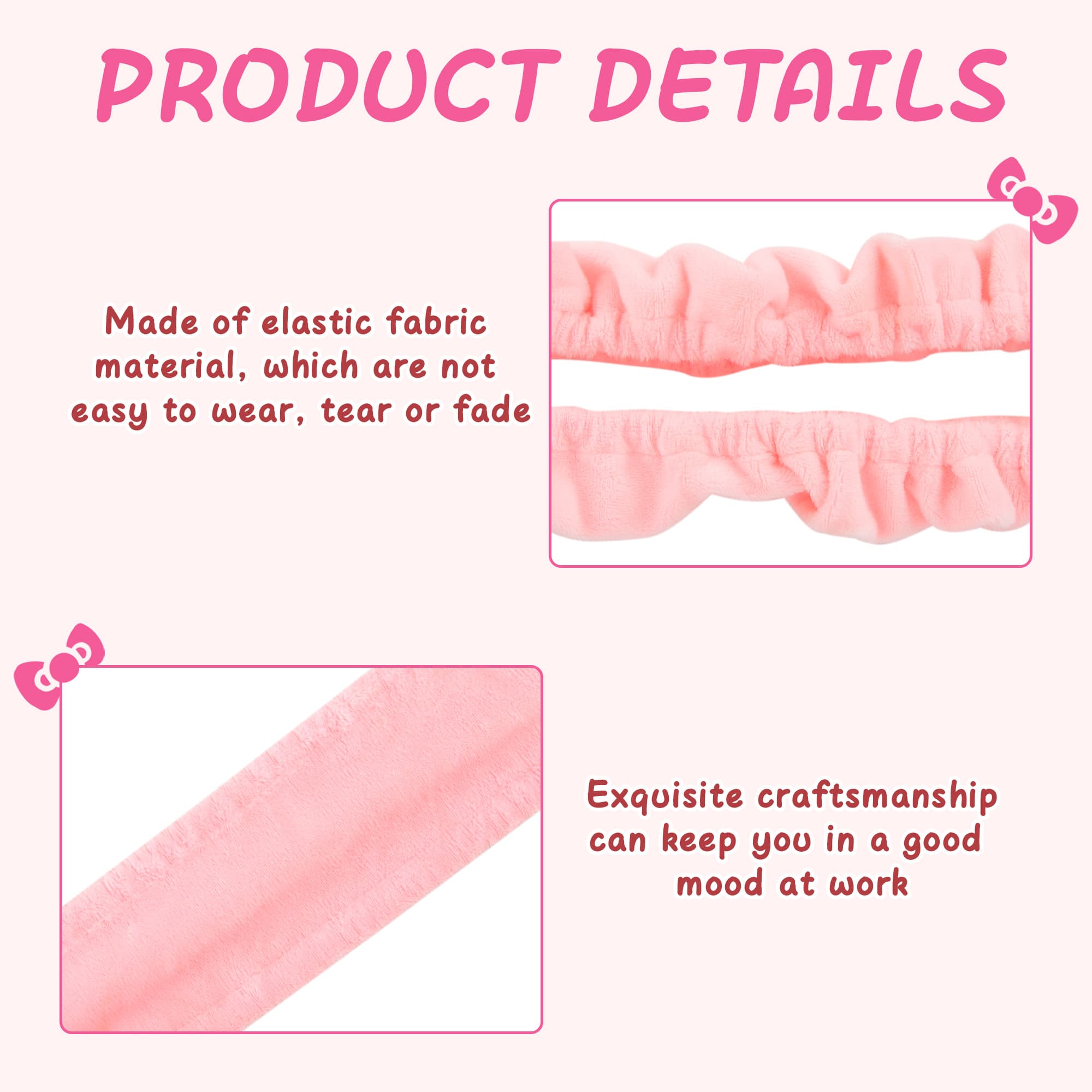 27"-34" Lovely Cute Computer Monitor Cover with Cat Ear Design, Kawaii Display Dust Cover with Furry Design - 4