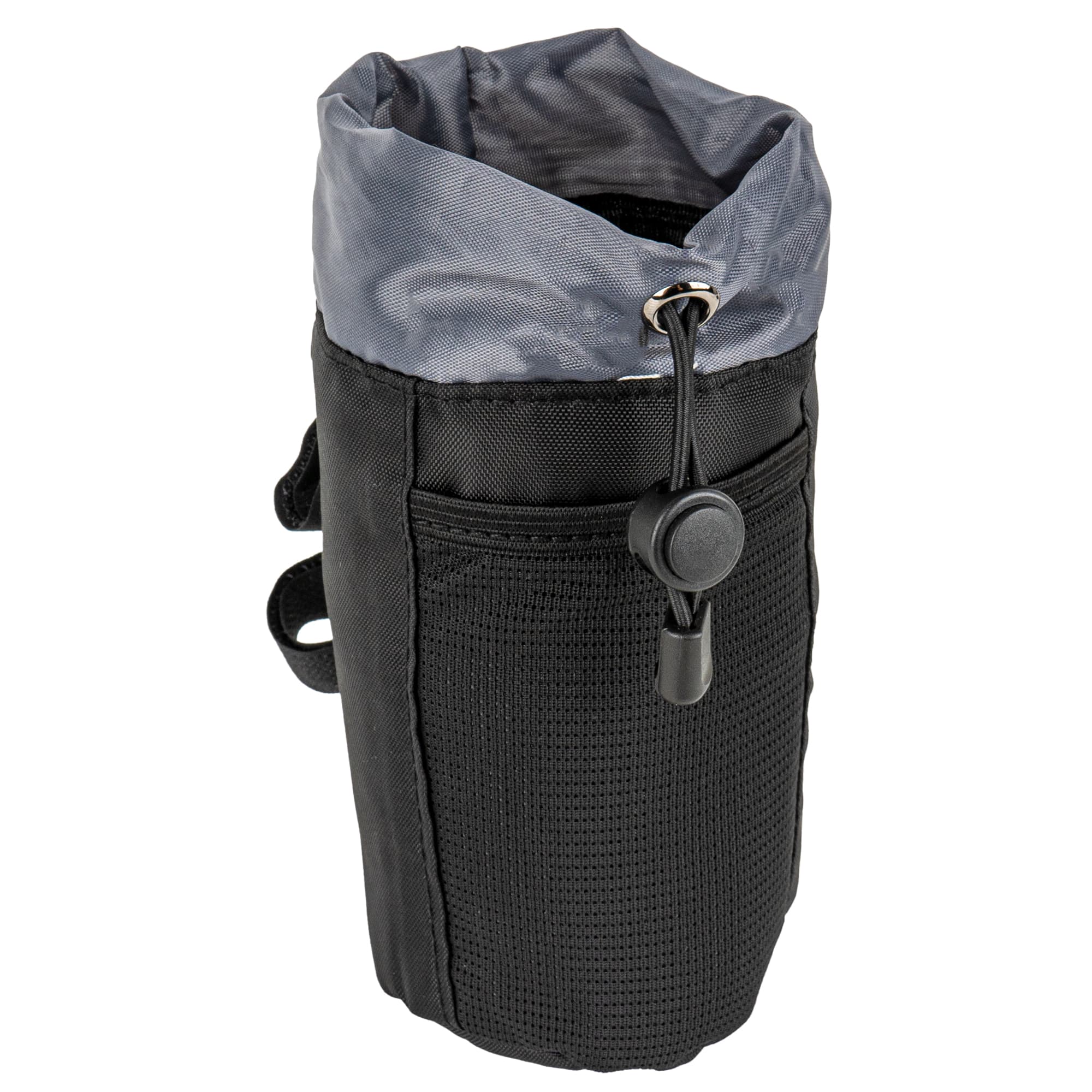 RidingRush Bike Water Bottle Holder Bag, Handlebar Bottle Pouch with Drawstring Closure, Lightweight Nylon Cup Holder with Mesh Pocket and Adjustable Straps for Road, MTB, Commuter Bikes - 5