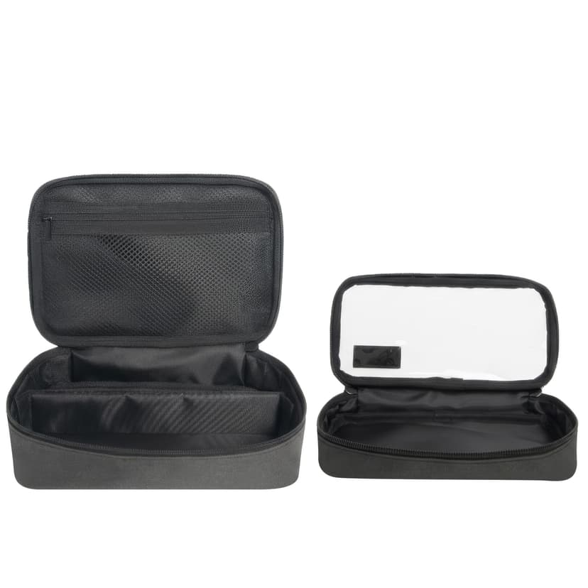 Travel Storage Bag Compatible with Philips Norelco Multigroom Series, with Mesh Pocket for Attachments and Clear Pouch for Charger & Accessories, Protective Organizer for Hair Clippers & Trimm