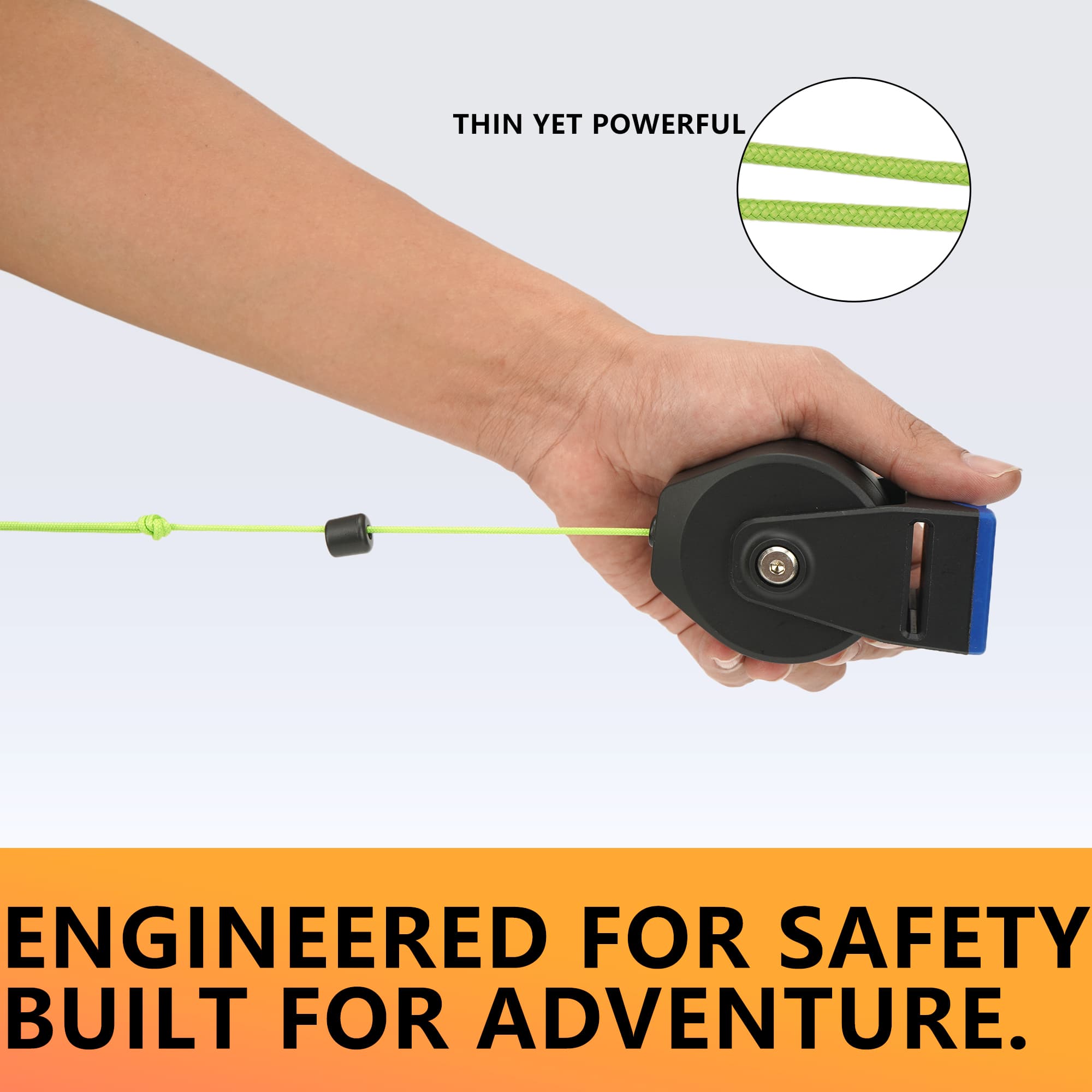 RidingRush Bike Tow Strap, Kids Bicycle Tow Rope for Mountain Bike, MTB Towing Strap with Carabiner & Storage Bag, Child Bike Towing Rope for Family Cycling Adventures - 2