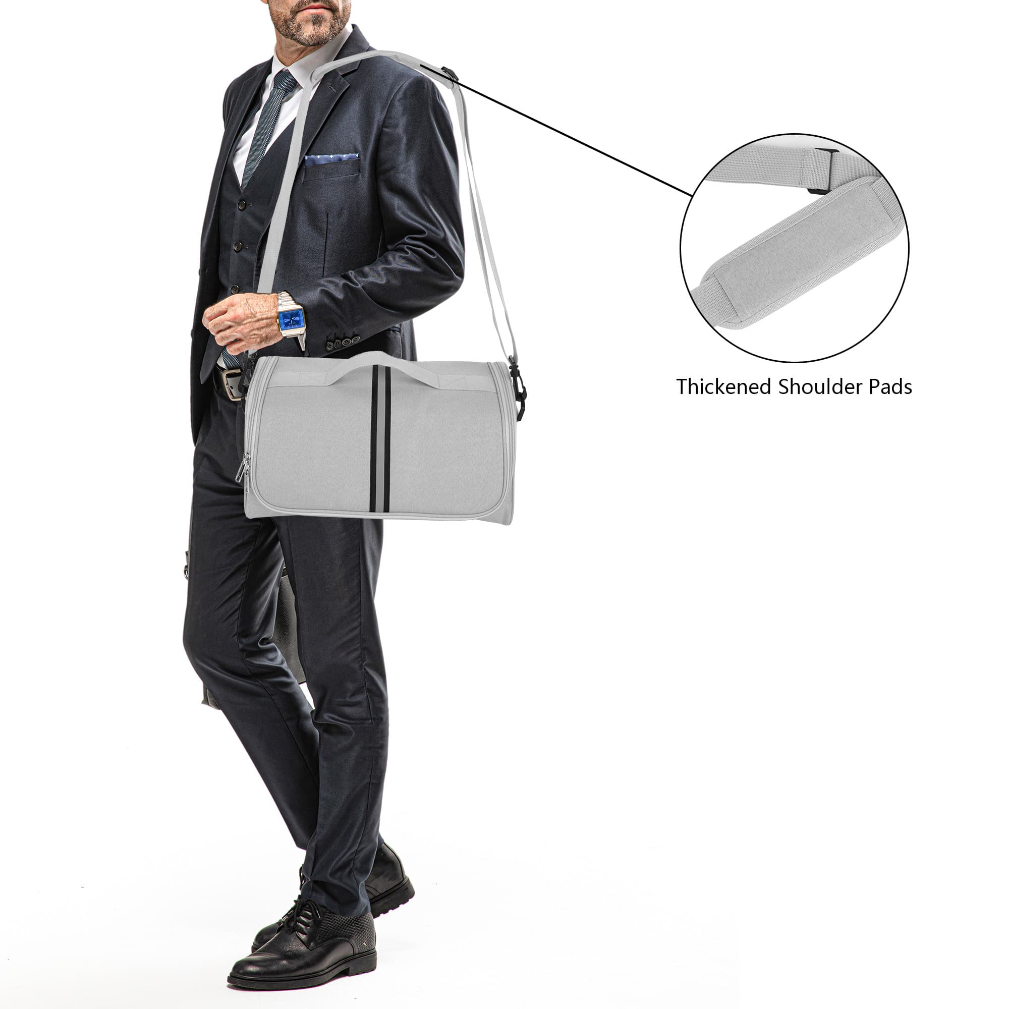 Kingshion Protective Scanner Carrying Case for Fujitsu iX1400/iX1500/iX1600, Fi Series, Plustek, Brother & Raven Scanners - Light Gray - 6