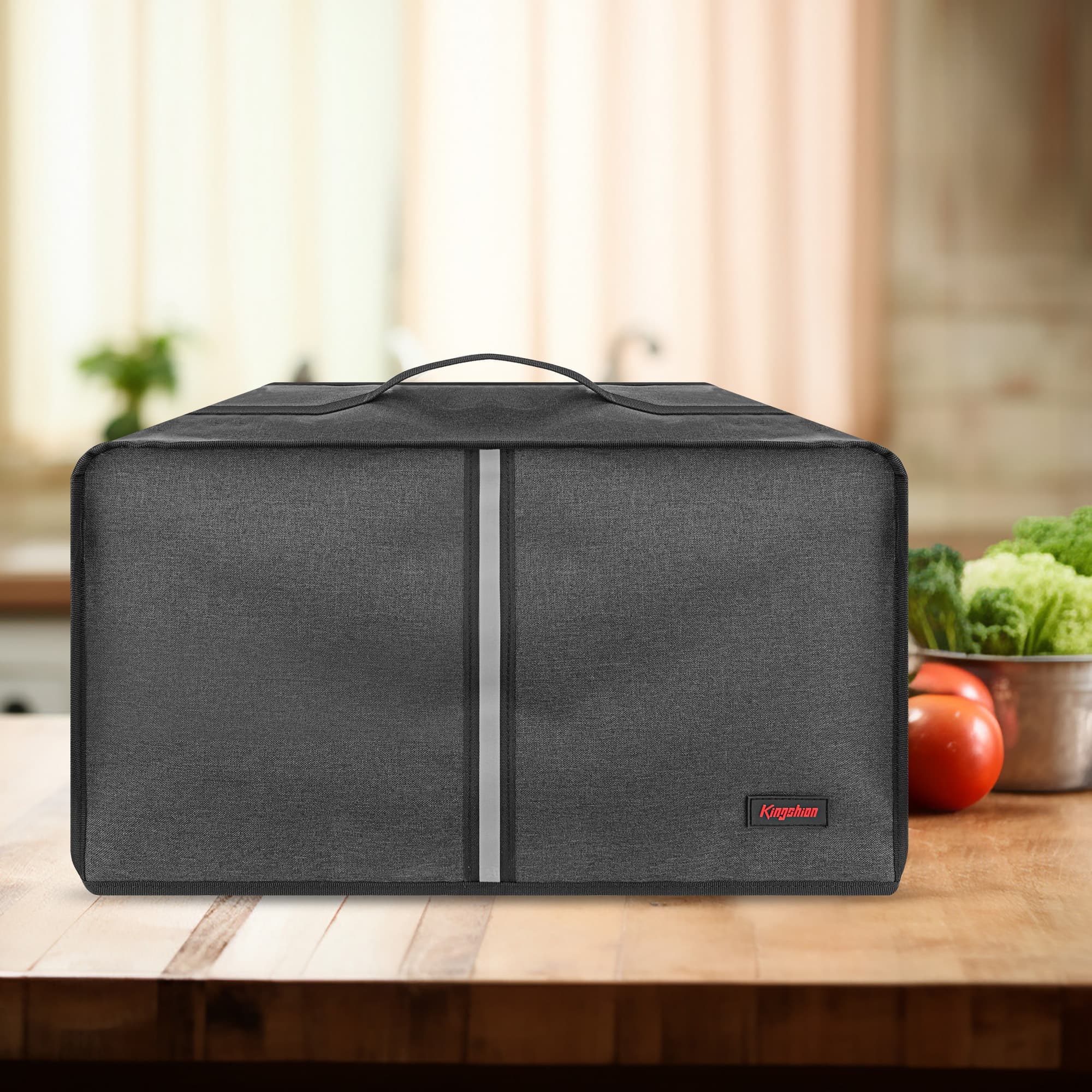 Kingshion Vacuum Sealer Dust Cover with Lateral Pockets Compatible with USV32 Chamber Vacuum Sealer , 15 x 16.1 x 9.8 In -Dark Gray - 5