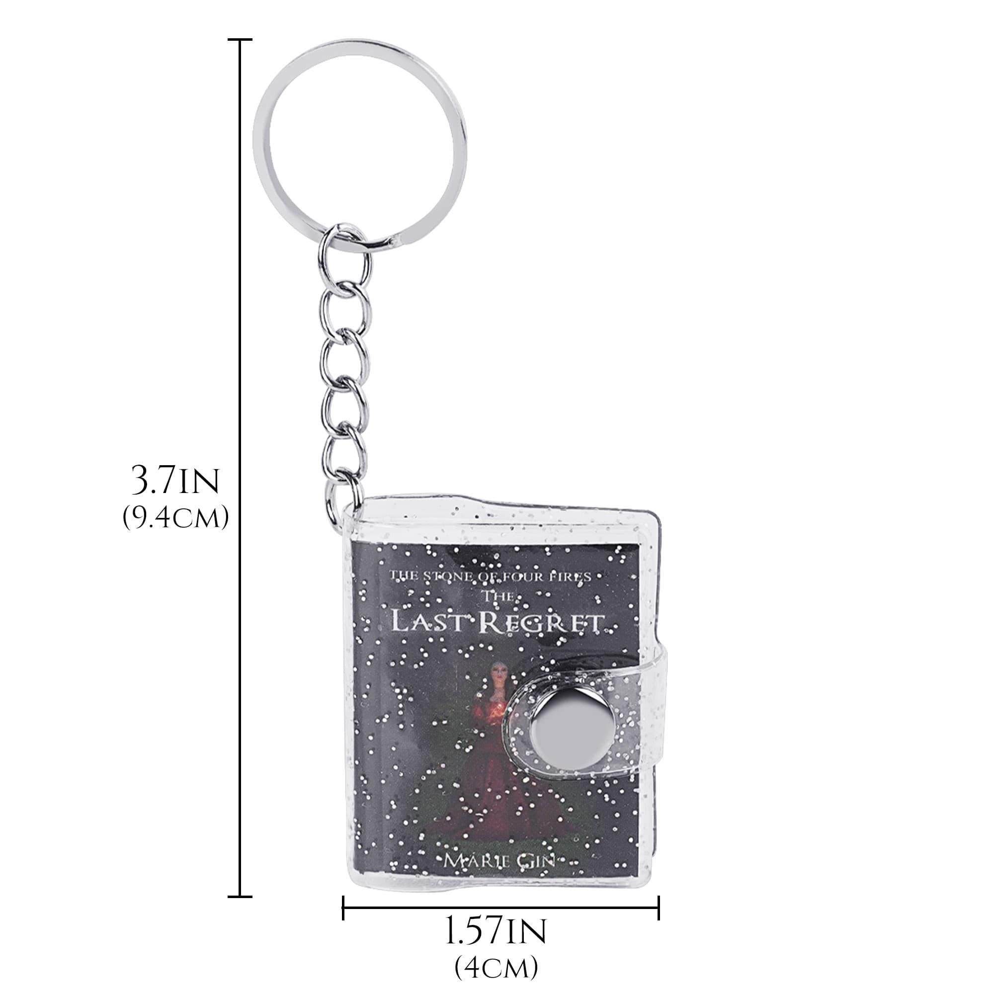 JANKOW 6Pcs Mini Keychain Notebook - Portable Travel Diary Journal with Note Pads for Work, Personal & Mood Records (6PCS/Black) - 1