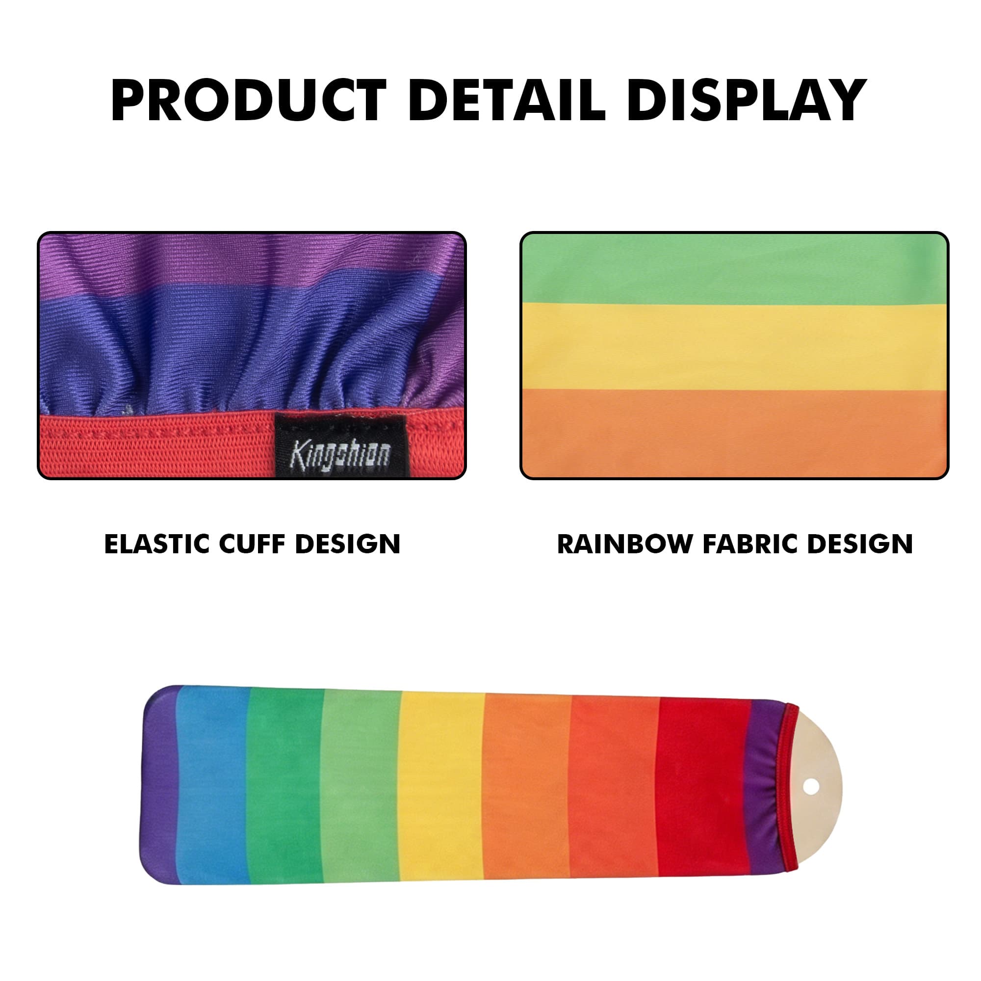 Ceiling Fan Blade Covers 5 Pack, Dust-Proof Fan Blade Sleeves, Washable Stretch Covers for Home Bedroom Living Room, Easy Install, Keep Fan Blades Cleaner Longer -Colorful Stripe Design - 2