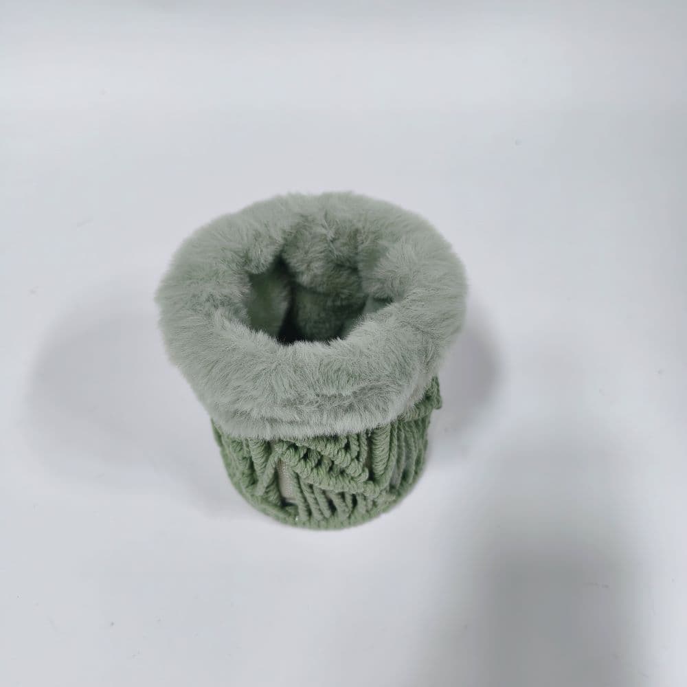 JANKINGS Cotton Rope Pen Holder For Desk, Pen Holder for Office & Home, Art Supply Storage, Desk Decor (Green) - 6