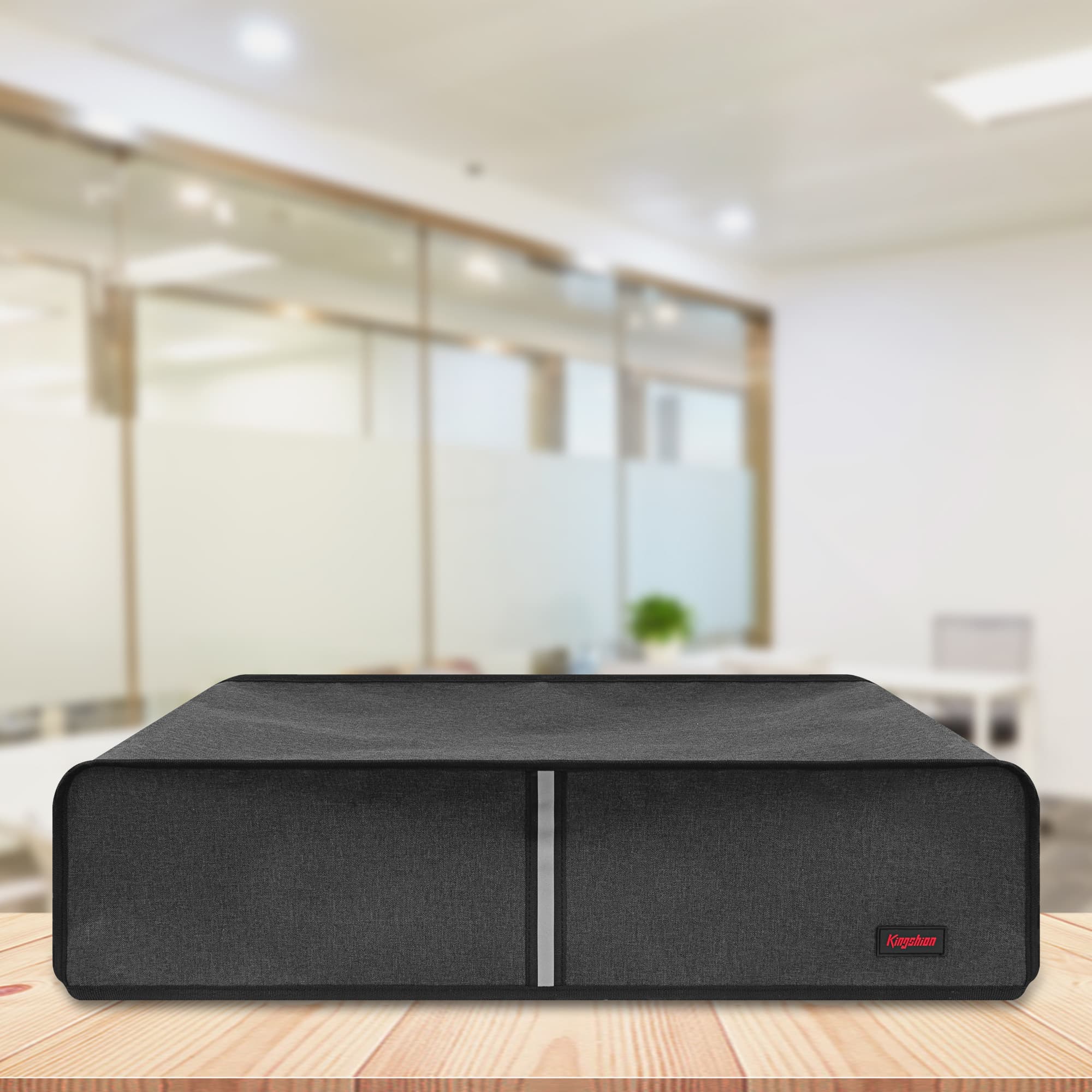 23" Countertop Printer Dust Cover Compatible with Canon Pixma IX6850, Splash Prevention Pet Hair Proof Protective Cover for Printer, Dark Grey - 5