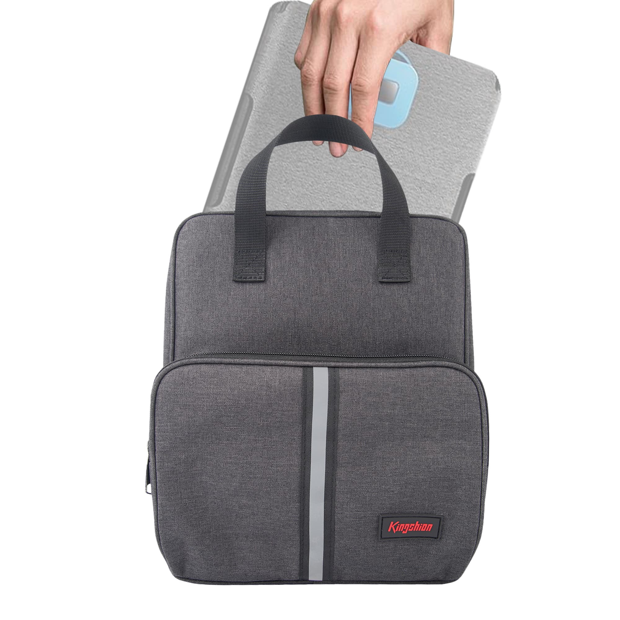 Portable Solar Panel Storage Bag, Travel Backpack Compatible with Anker SOLIX PS30, Solar Panel Carrier with Multi Pockets - 4