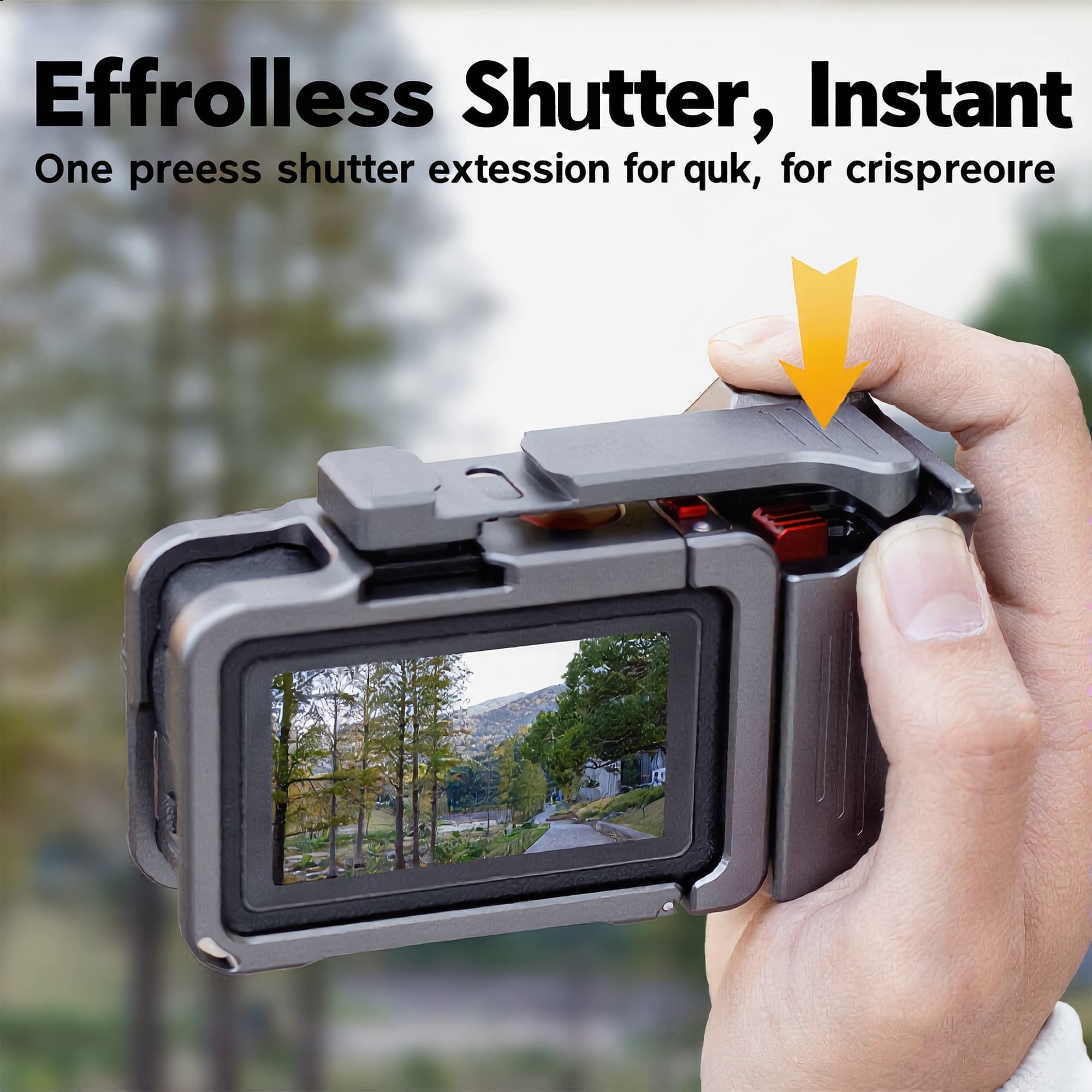 RidingRush Cage for DJI Osmo Action 6, Aluminum Camera Frame with Side Handle Grip, Quick Release Mount, Cold Shoe and 1/4" Thread for Vlogging and Handheld Shooting - 7