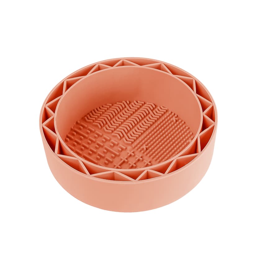 JANKOW Pen Brush Washer, Watercolor Brush Cleaner, Silicone Brushs Bowl Clean, Brushs Holder Cleaner, Watercolor Painting Water Cup for Acrylic Oil Painti (1Pcs Orange)