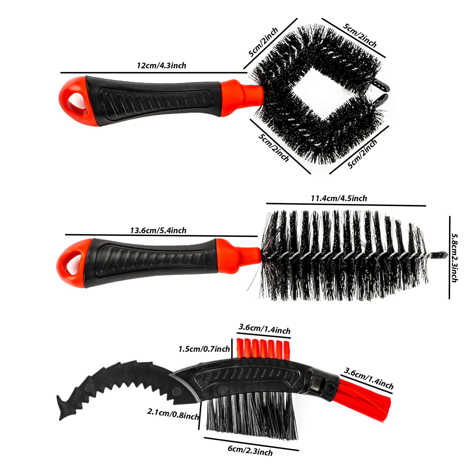 RidingRush Bicycle Chain Cleaning Kit – Bike Drivetrain Cleaner Set with 4-Sided Chain Brush, Gear Cleaning Tools & Chain Scrubber for MTB, Road & City Bikes - 2