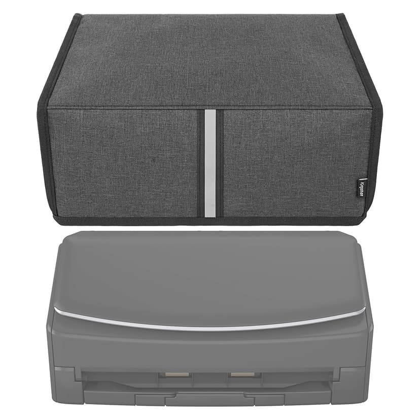 Kingshion Heavy Fabric Scanner Printer Dust Cover with Pearl Cotton Inner Compatible with Fujitsu ScanSnap iX 500, iX 1400, iX1500, iX 1600 Document Scanner, Dark Grey