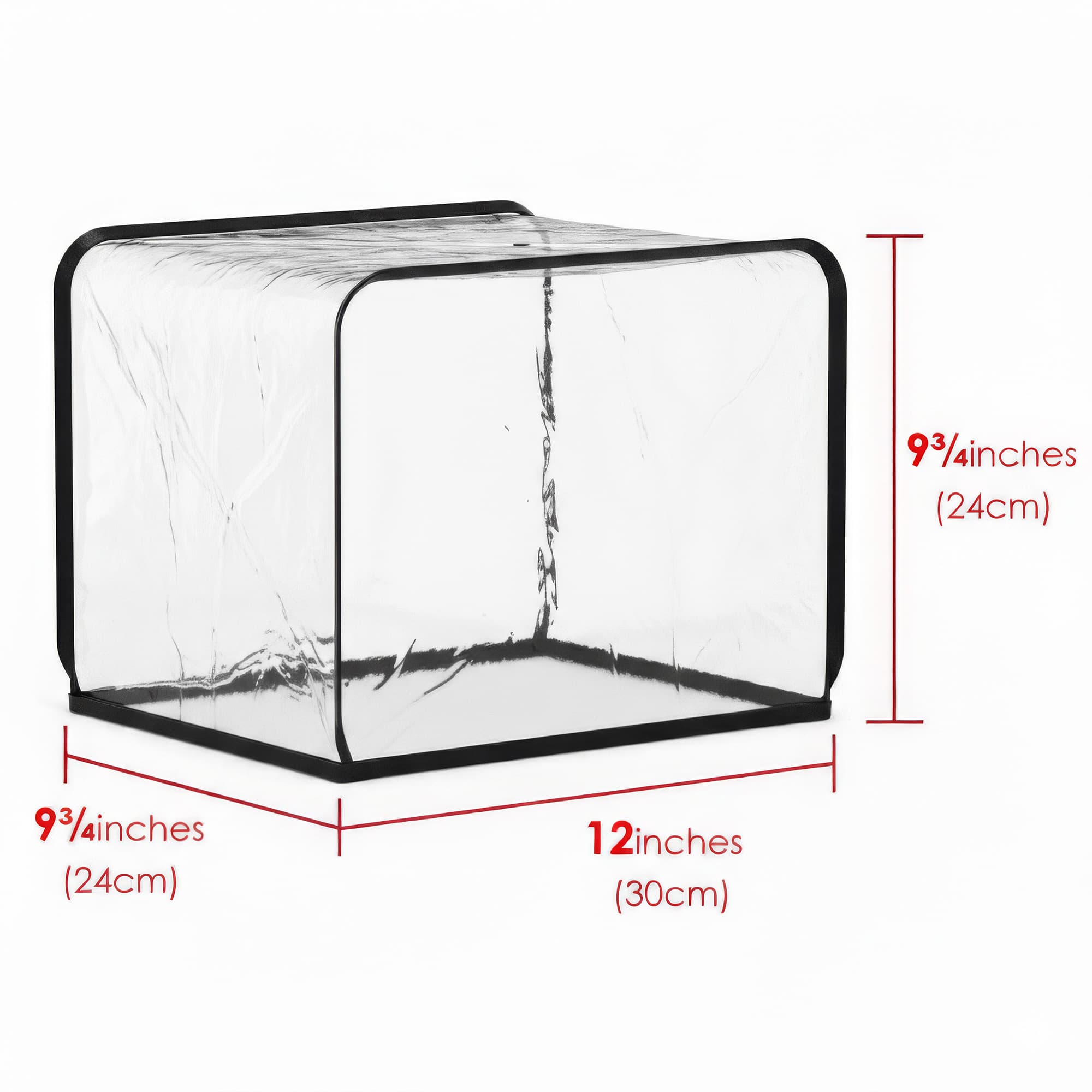 Kingshion Toaster Dust Cover for Most 2-slice Toasters, Dustproof Clear Bread Machine Toaster Oven Cover (Transparent) - 1