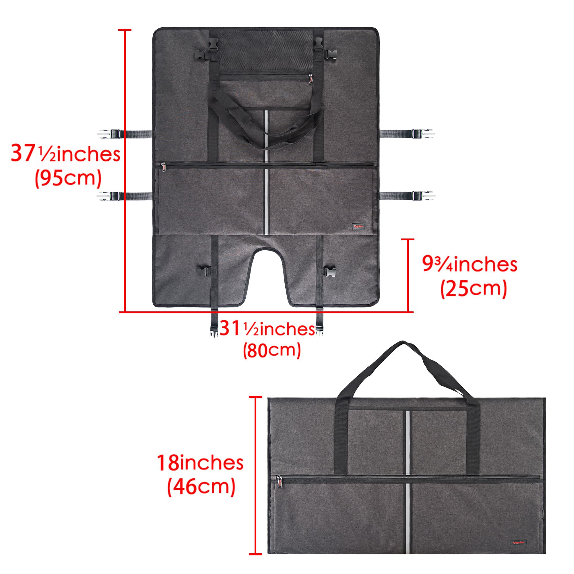 Kingshion Travel Carrying Bag Compatible with 32 " All-in-One Desktop Computer and 32 "Monitor (Dark Grey) - 1