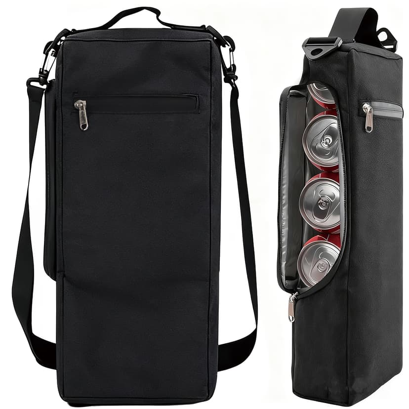 RidingRush Golf Bag Cooler Sleeve for 6 Cans – Slim Insulated Drink Cooler for Golf Bag, Portable Shoulder Beer Cooler, Discreet Beverage Carrier for Golf, Camping & Outdoor Rounds