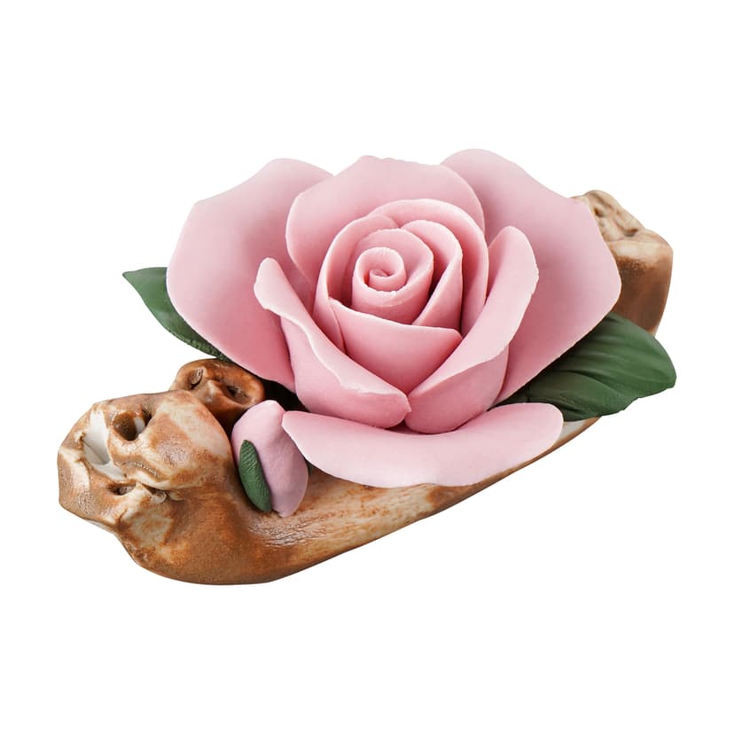 JANKOW Rose Incense Stick Holder Handmade Ceramic Flower Suitable for Various Types of IncenseTabletop Decor Kung Fu Tea Accessories Lid Rest Pen Holder (1 pcs pink)