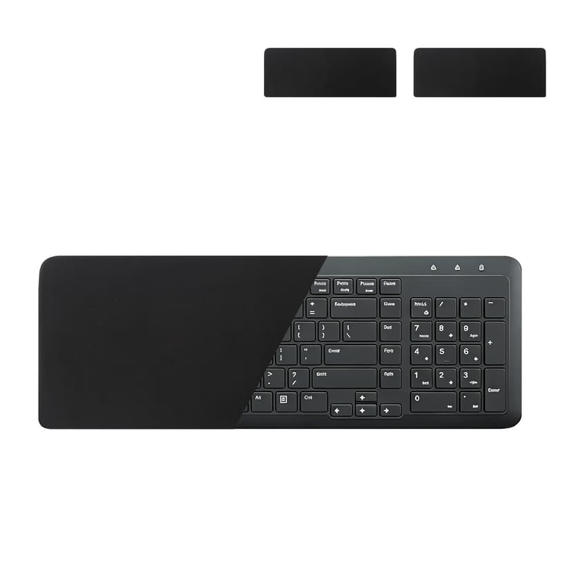 2-Pack Keyboard Dust Cover for 104/108 Full-Size Keyboards - Black Lycra Fabric, Stretchy & Soft