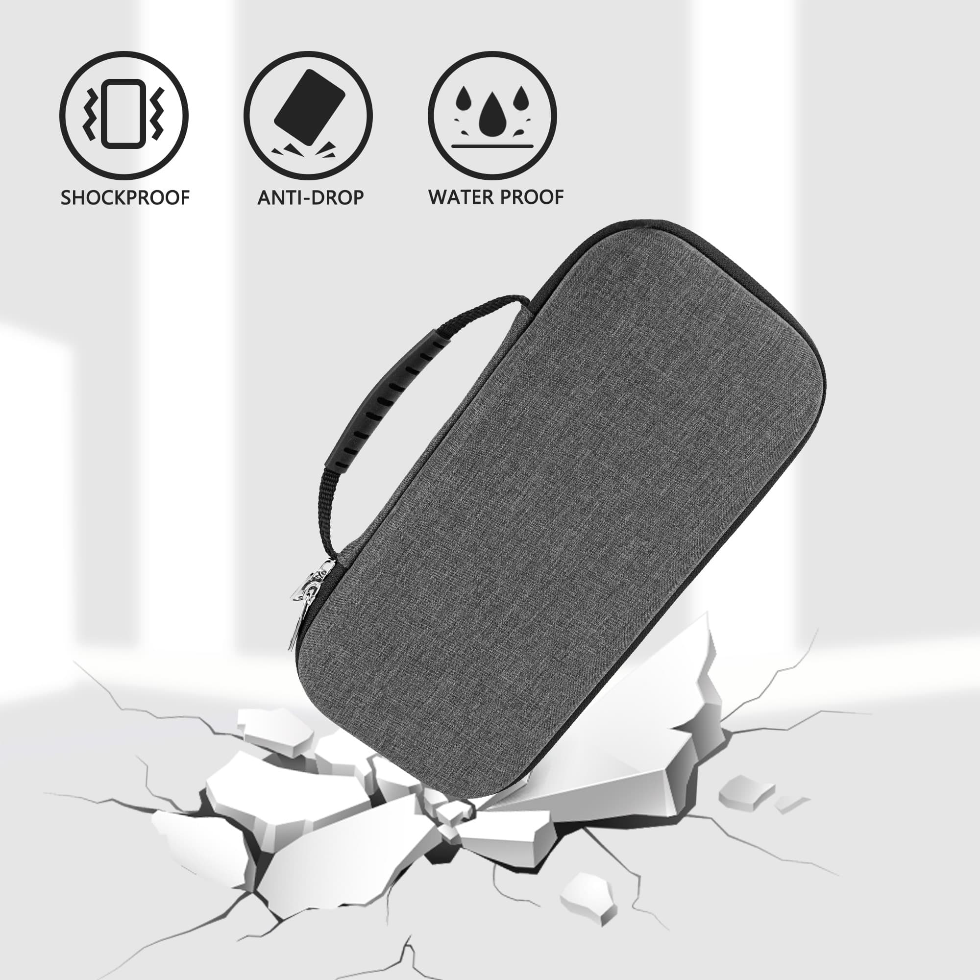Carrying Case for Switch 2 (2025) - Hard Shell Travel Case with 10 Game Card Slots & Accessory Pocket, Protective Storage Bag for Switch 2 Console - Dark Grey - 4