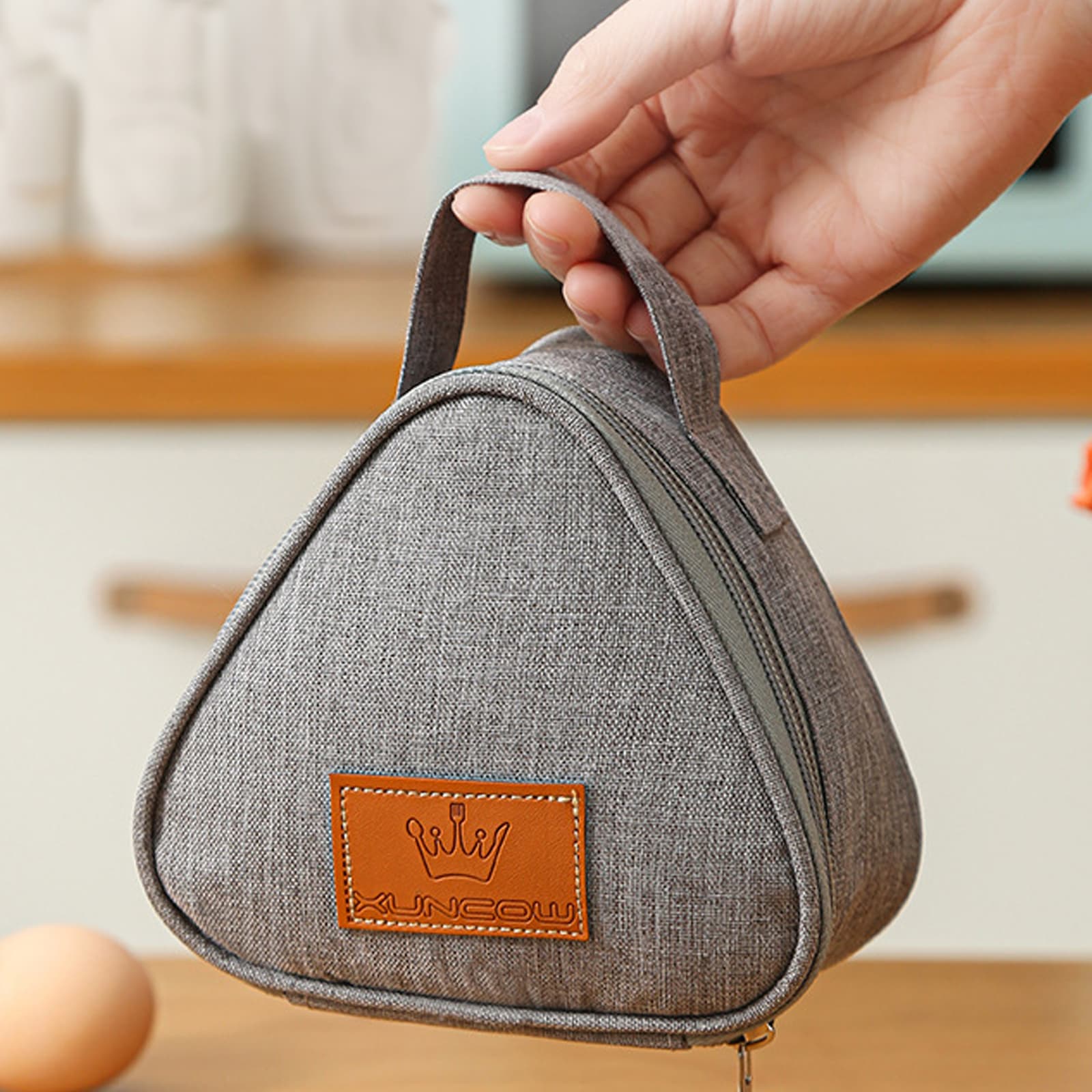 JANKOW Small Reusable Snack Bags Food Breakfast bento bag Small Triangular Rice Ball Lunch Box Bag - 4