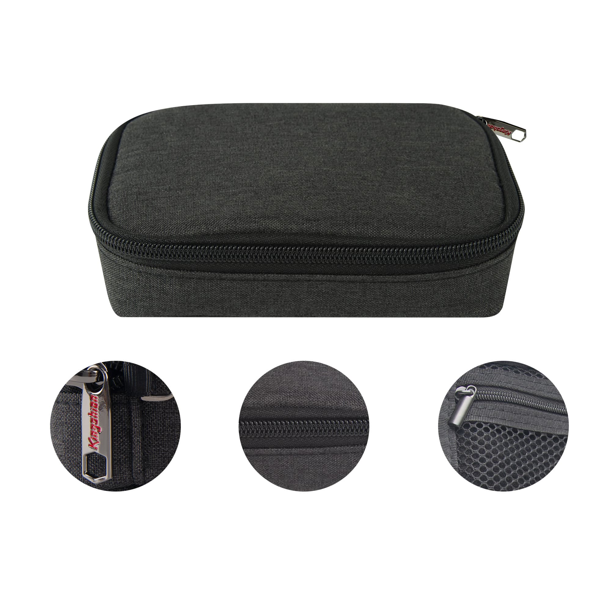 Manual Razor Travel Bag with Blade Storage Net Pouch Compatible with Gillette & Harrys, Portable Lightweight Shaving Organizer Zipper Carrying Bag - 2