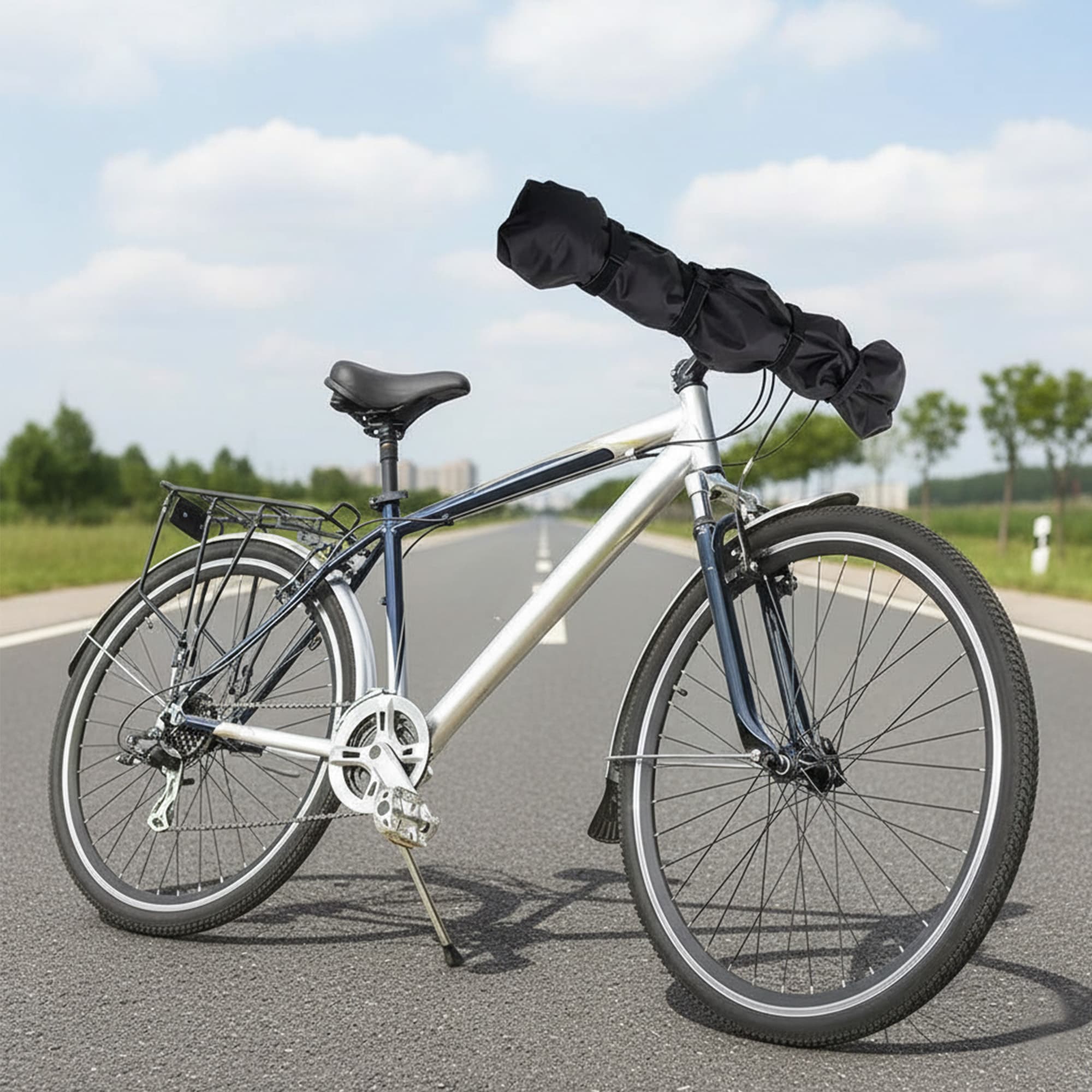 Waterproof Bicycle Handlebar Cover, 35" x 8" Widen Length Dustproof Protective Sleeve for Ebike Handlebars - 4
