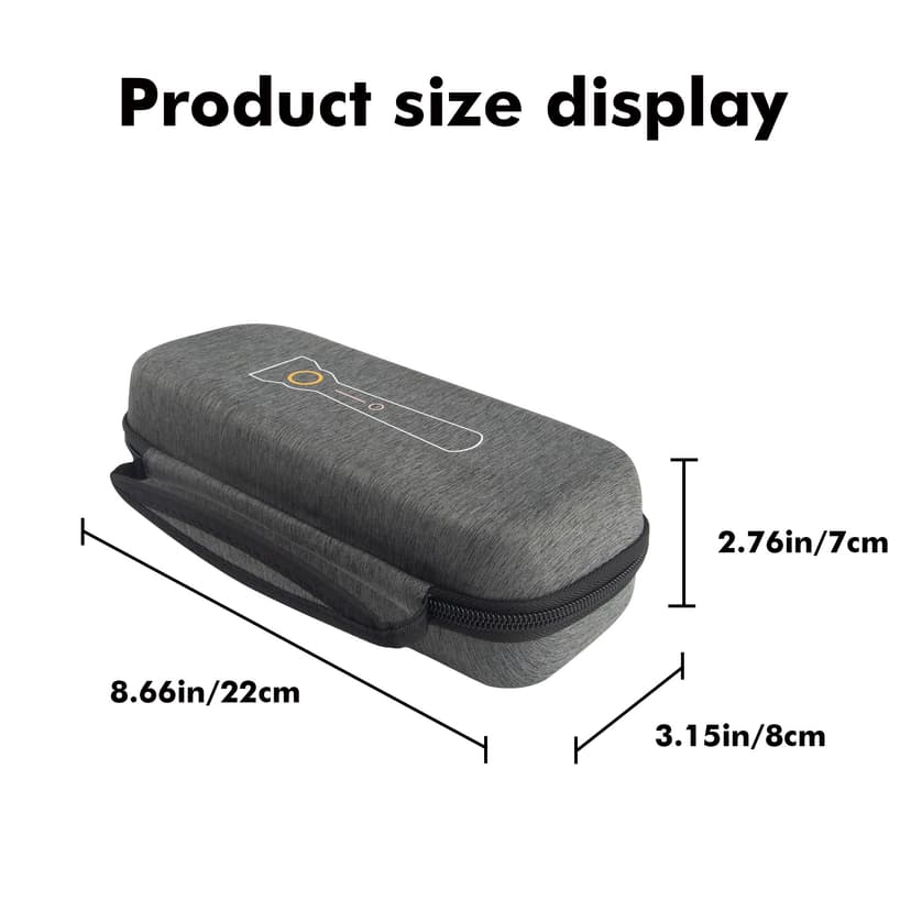 EVA Slim Hard Case Compatible with Gillette Heated Razor and Accessories, Shockproof Travel Storage Box for Charging Dock, Charger, Razor Refills, Protective Divider, Portable Carrying Handle