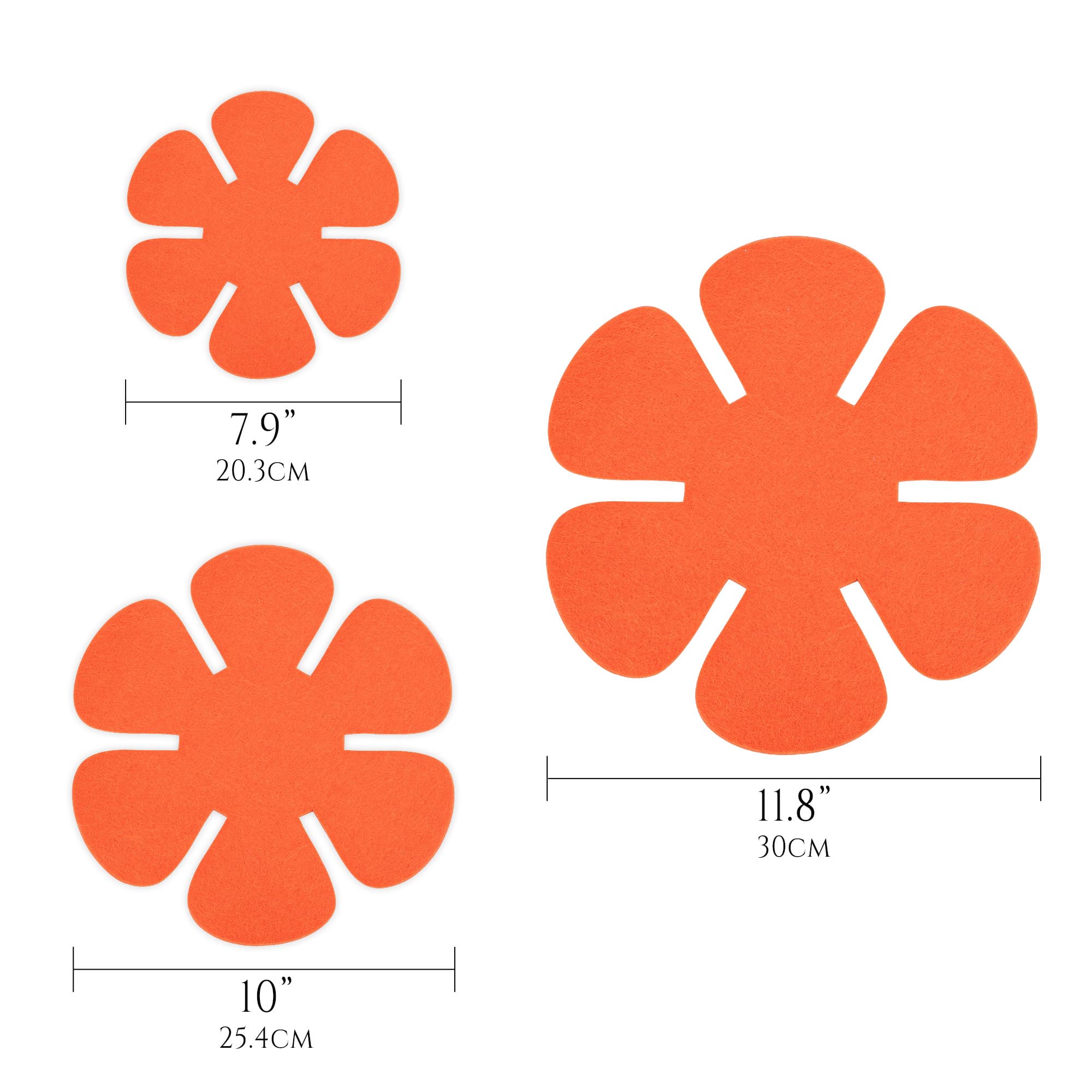 JANKOW 12PCS Pot and Pan Protectors, Pans Protectors for Stacking, Larger & Thicker Felt Pan Separators Pads for Stacking and Protecting Cookwares (Orange) - 1